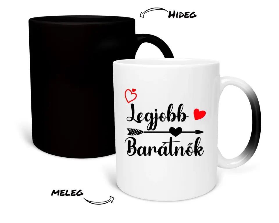Egyedi karácsonyi bögre barátnőknek, akár 4 barátnővel