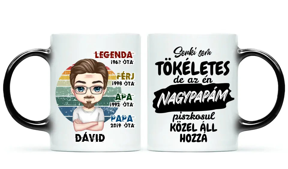 Egyedi bögre nagypapáknak - Legenda