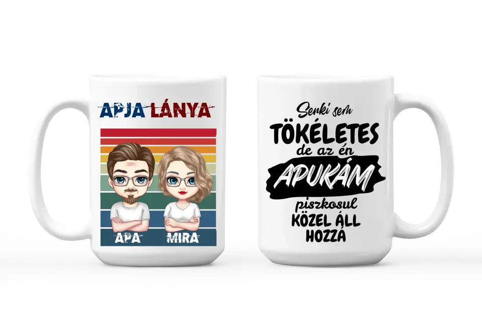 Egyedi bögre apáknak - Apja lánya