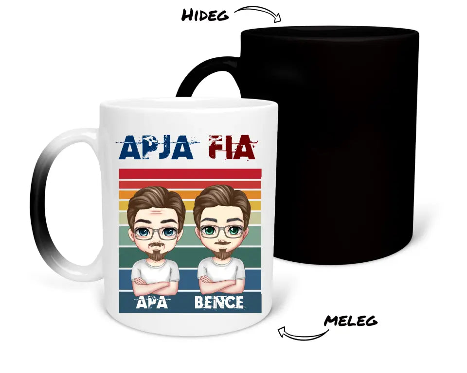 Egyedi bögre apáknak - Apja fia