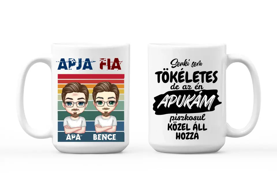 Egyedi bögre apáknak - Apja fia