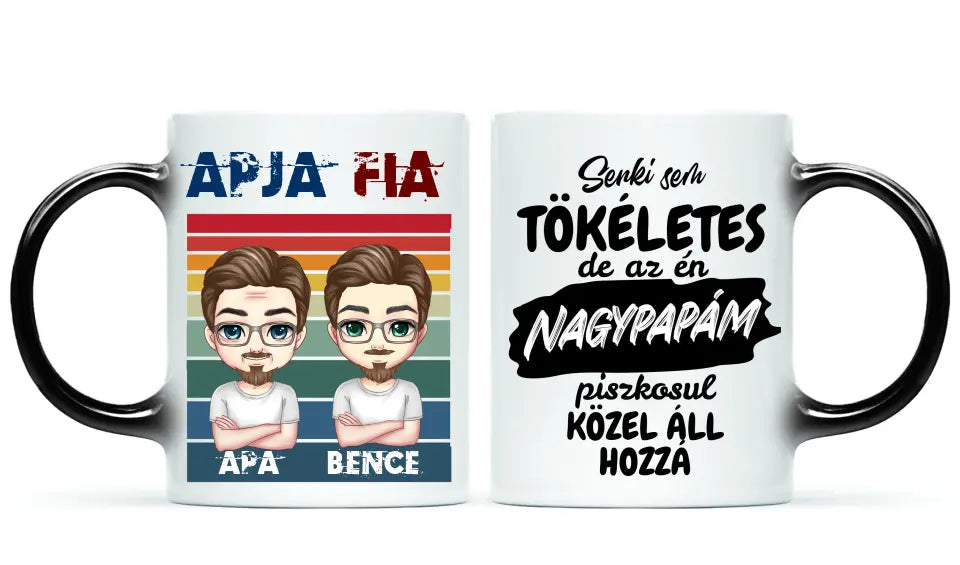 Egyedi bögre apáknak - Apja fia