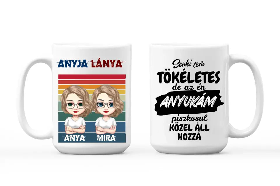 Egyedi bögre apáknak - Anyja lánya