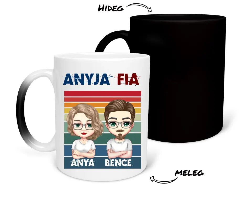 Egyedi bögre apáknak - Apja fia