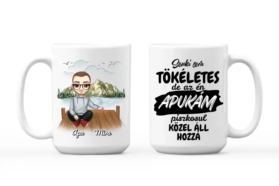 Egyedi bögre apáknak, akár 3 gyerekkel