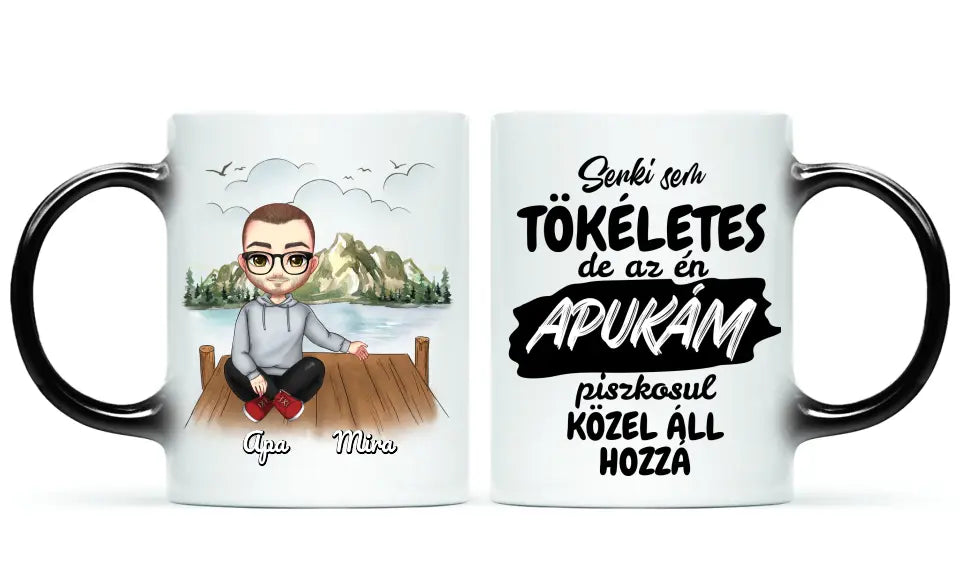 Egyedi bögre apáknak, akár 3 gyerekkel