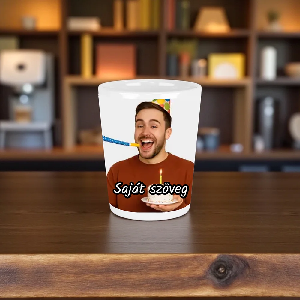 Egyedi felespohár - saját fotóval