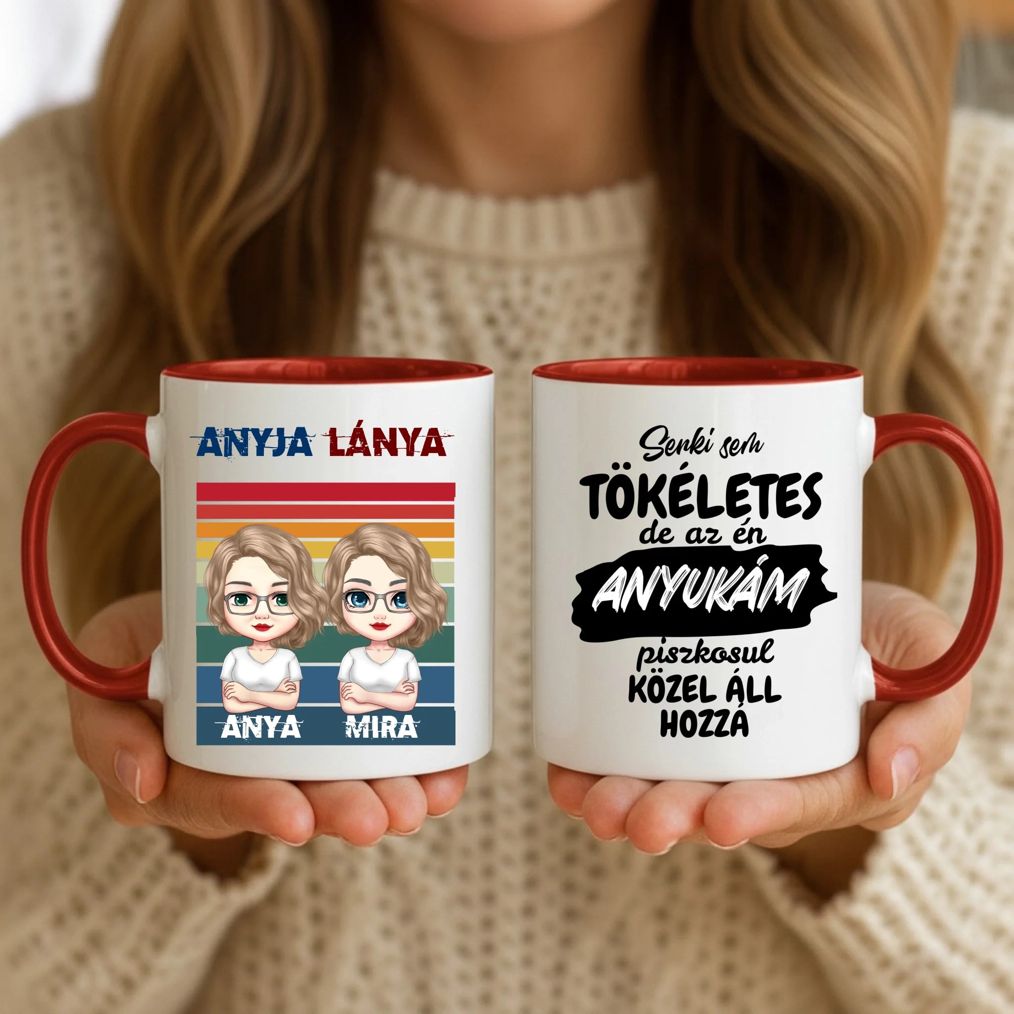 11oz Mug Mockup - Red Handle