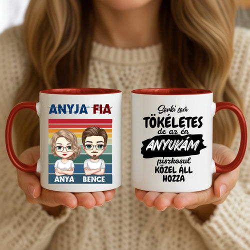 11oz Mug Mockup - Red Handle