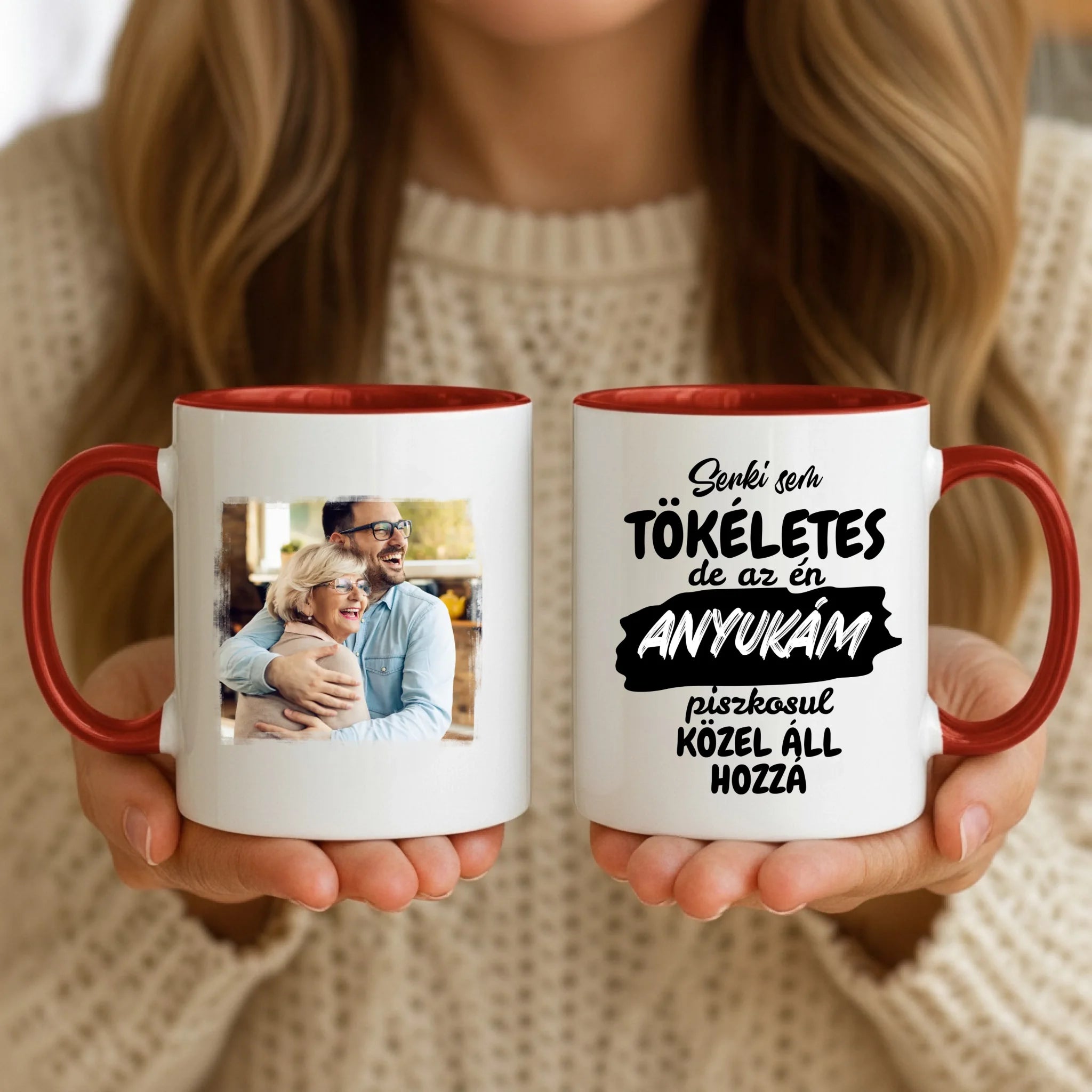 11oz Mug Mockup - Red Handle