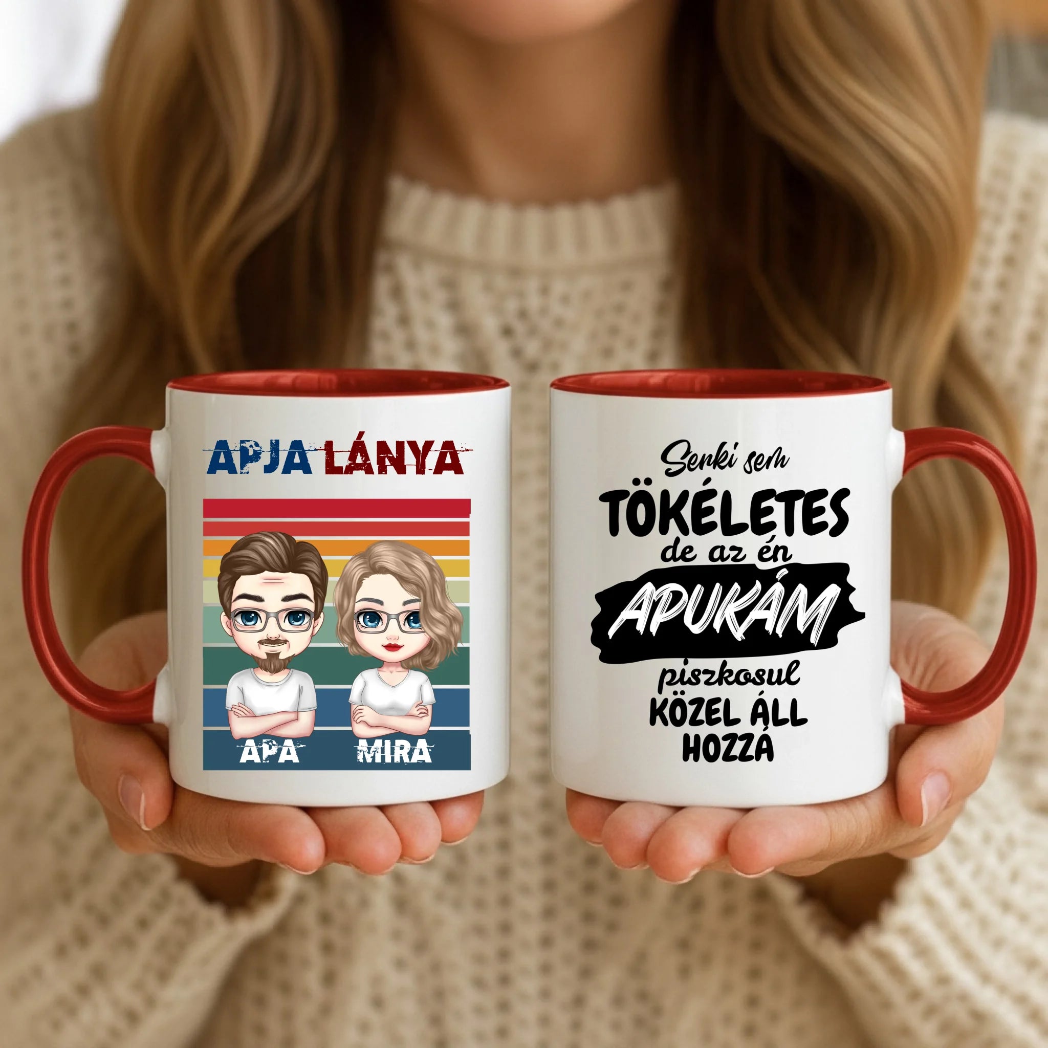 11oz Mug Mockup - Red Handle