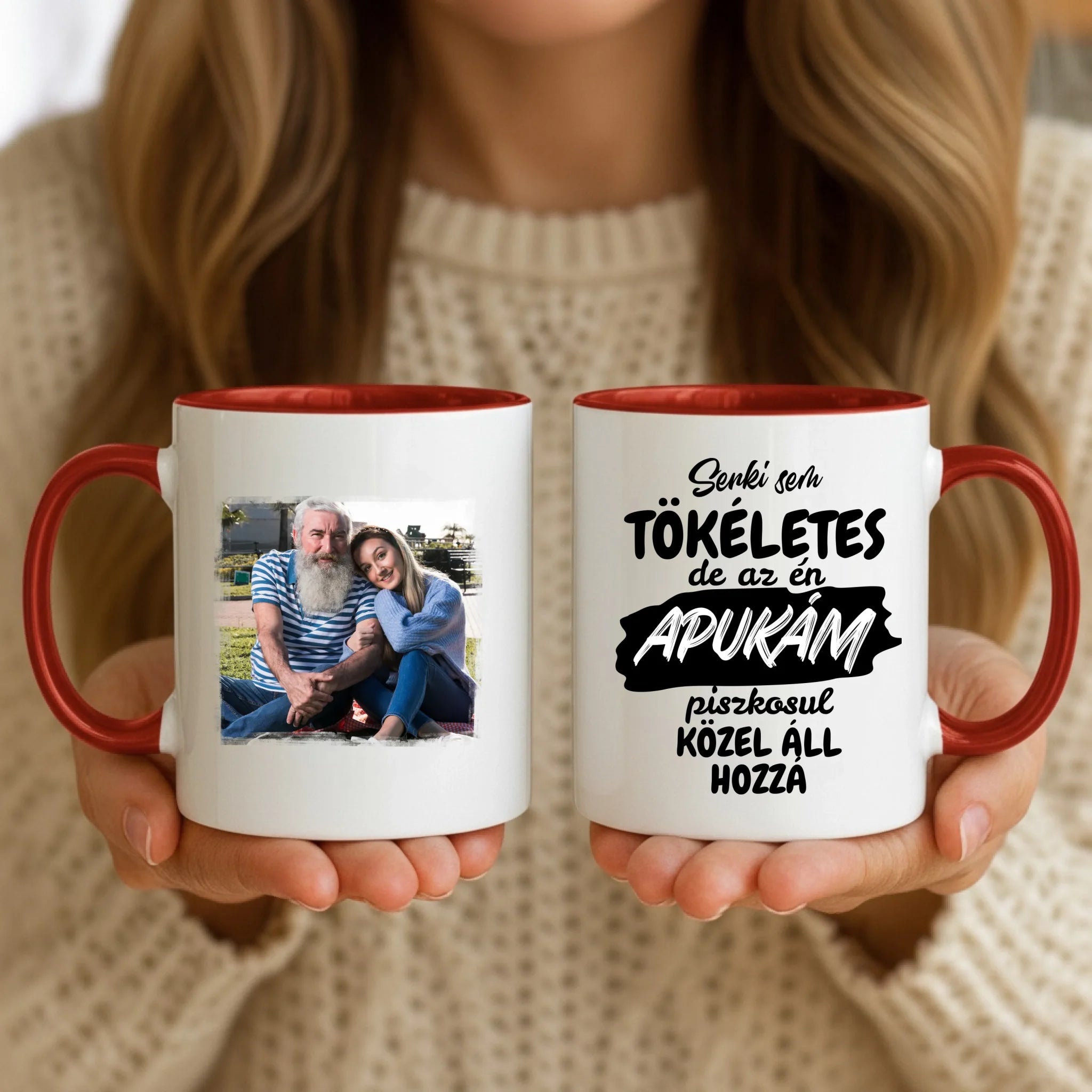 11oz Mug Mockup - Red Handle
