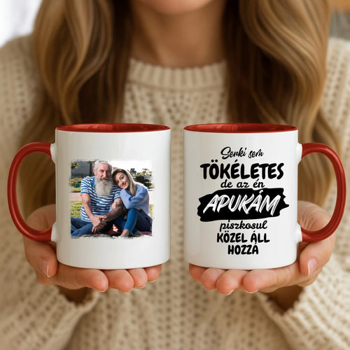 11oz Mug Mockup - Red Handle