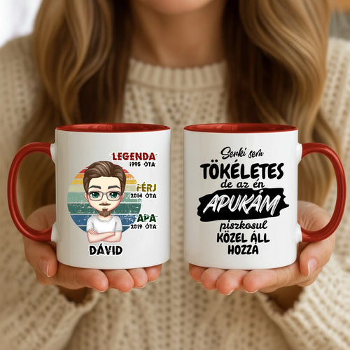 11oz Mug Mockup - Red Handle