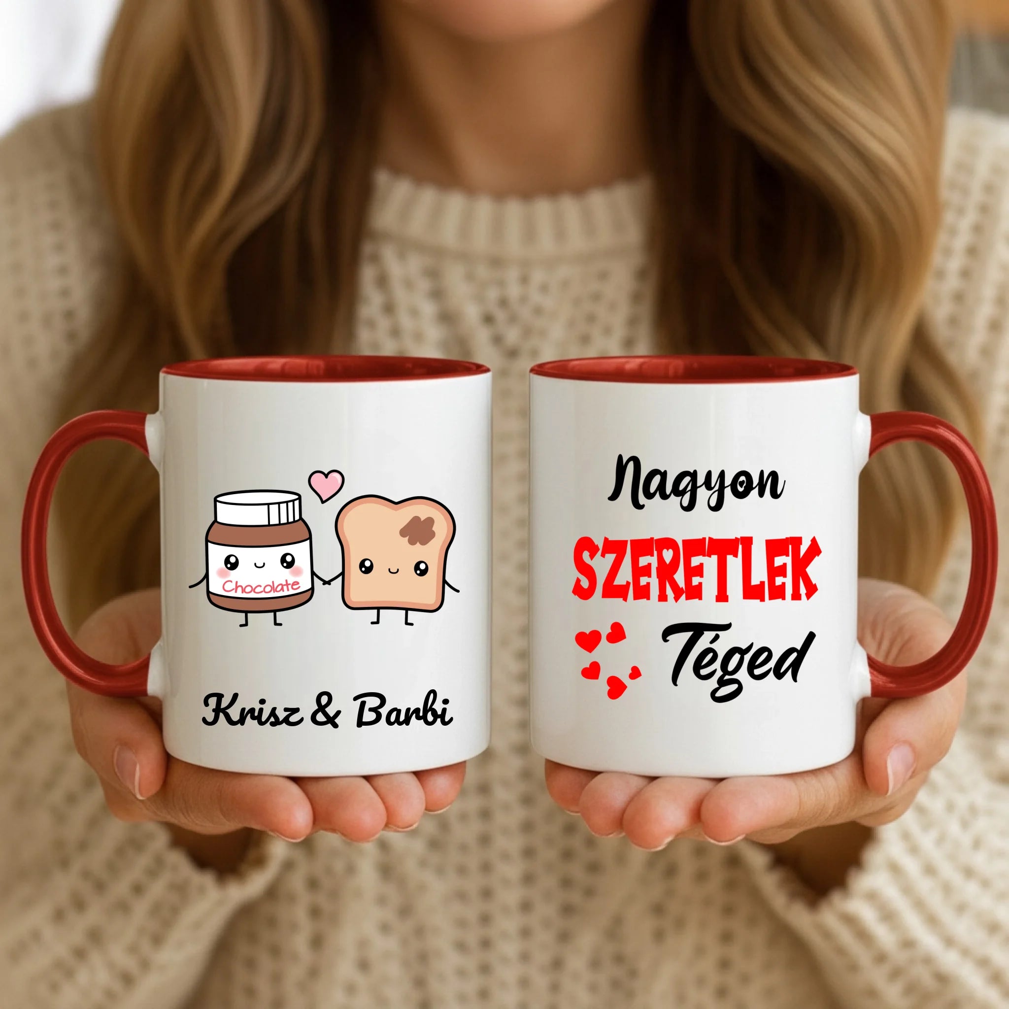 11oz Mug Mockup - Red Handle