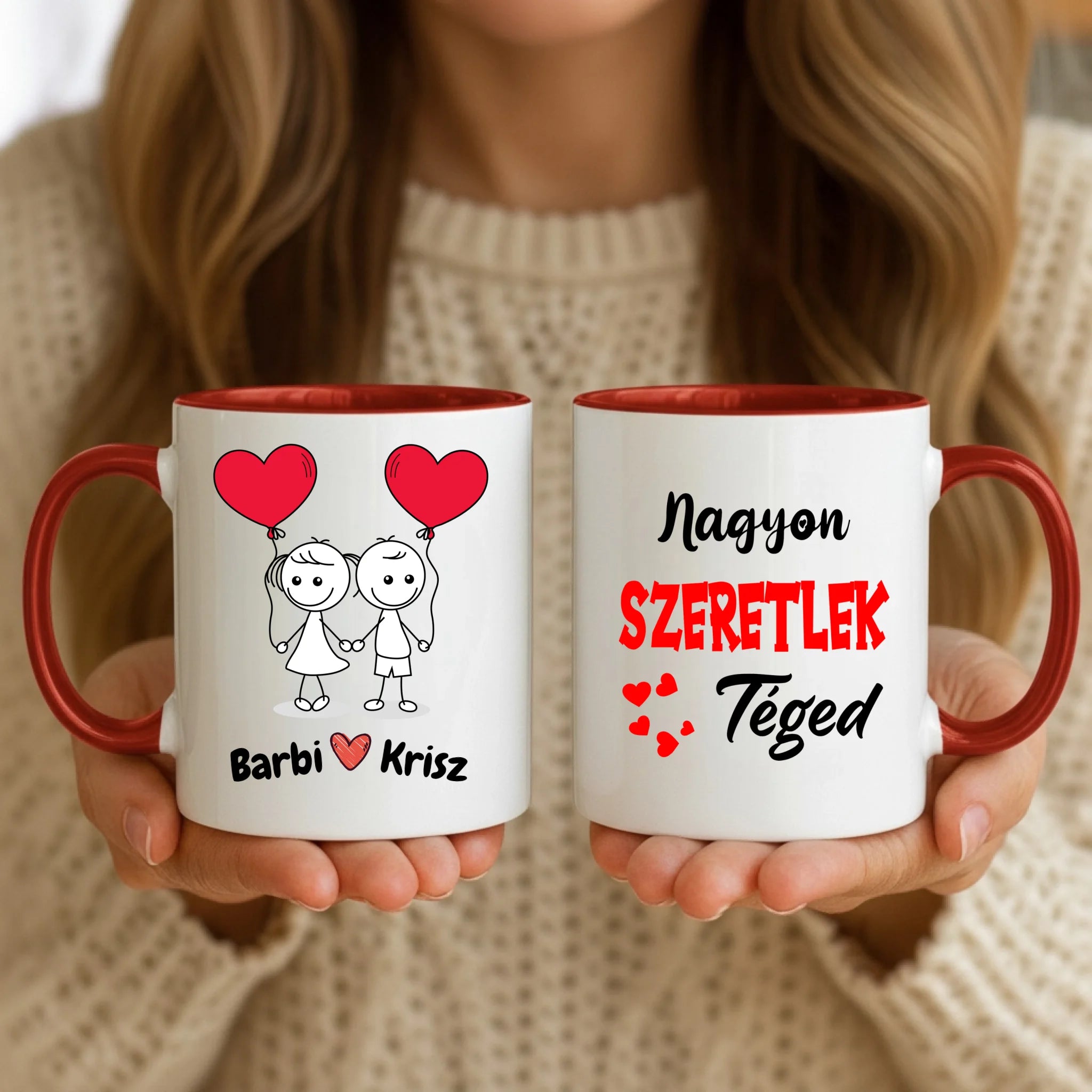 11oz Mug Mockup - Red Handle