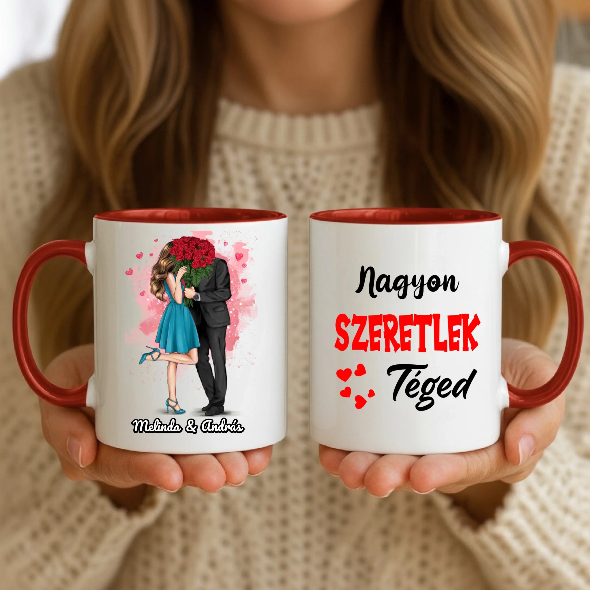 11oz Mug Mockup - Red Handle