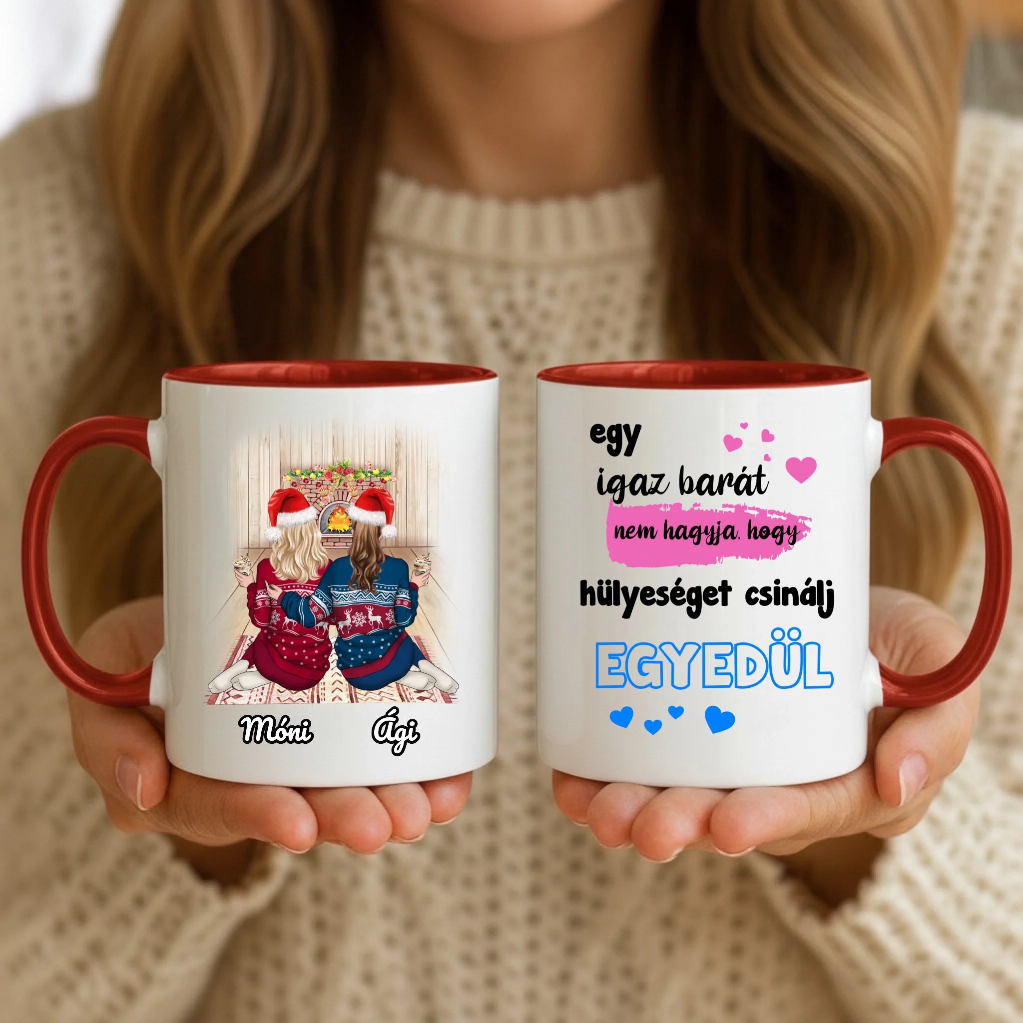 11oz Mug Mockup - Red Handle