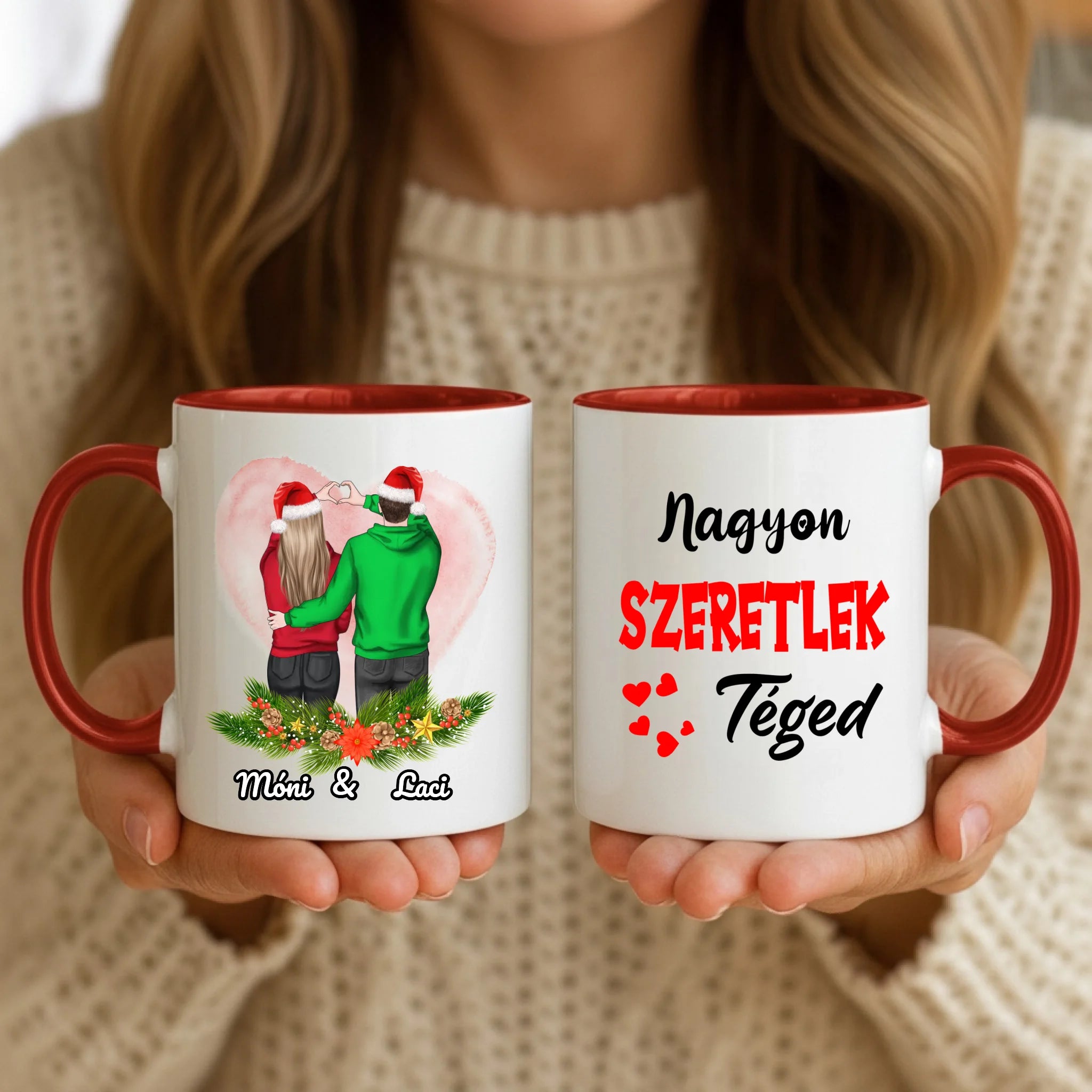 11oz Mug Mockup - Red Handle