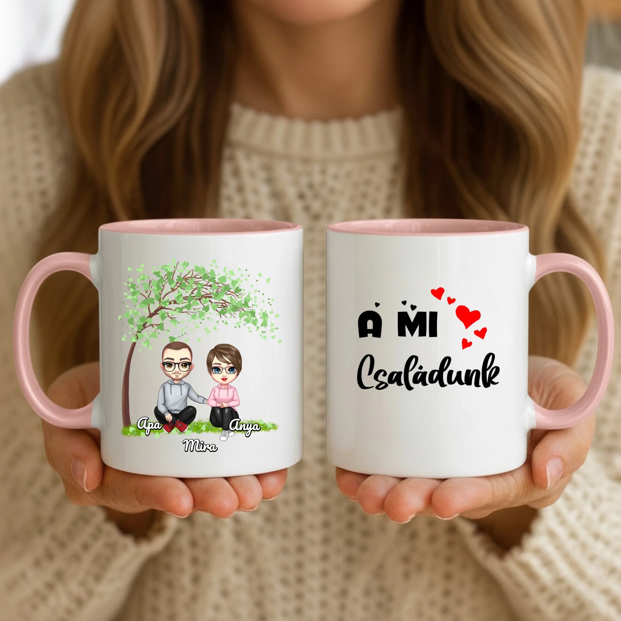 11oz Mug Mockup - Pink Handle