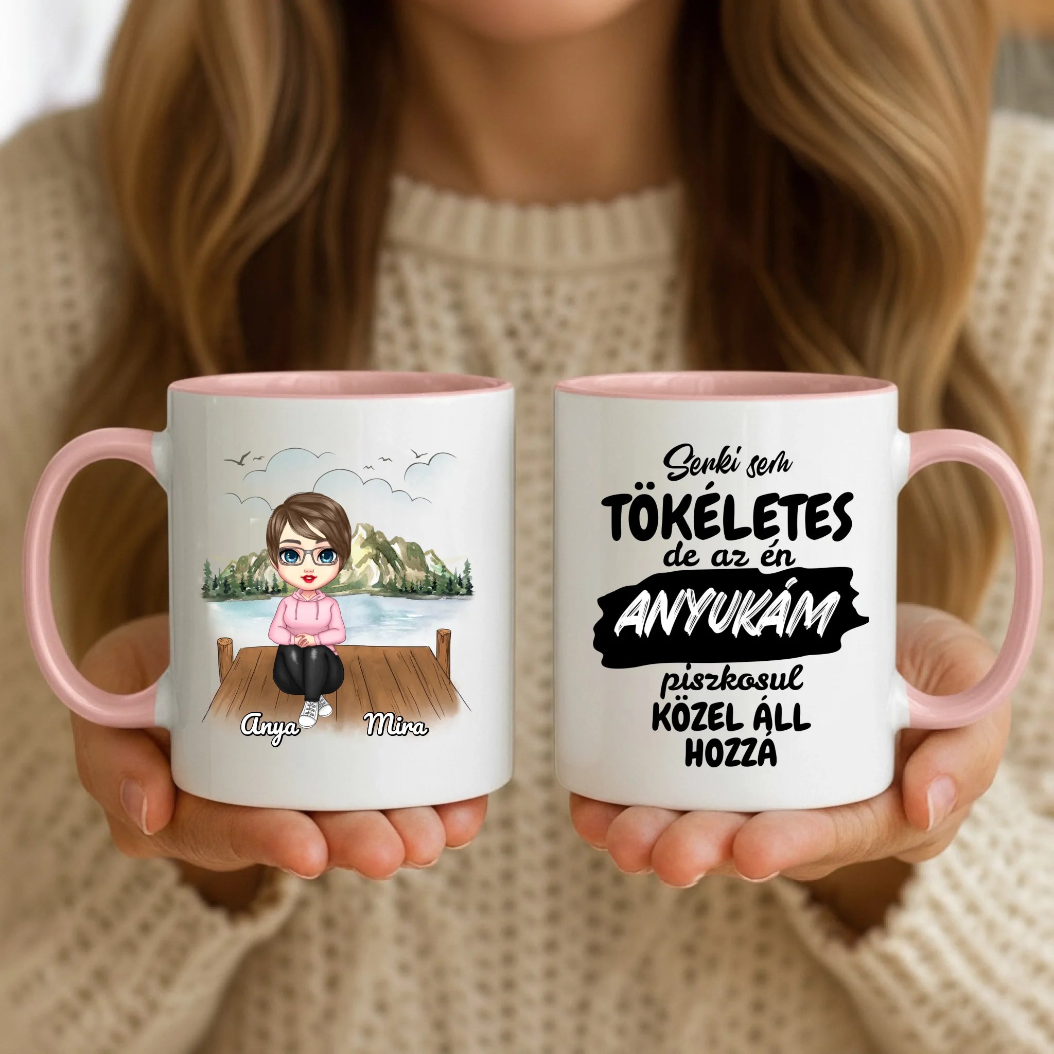 11oz Mug Mockup - Pink Handle