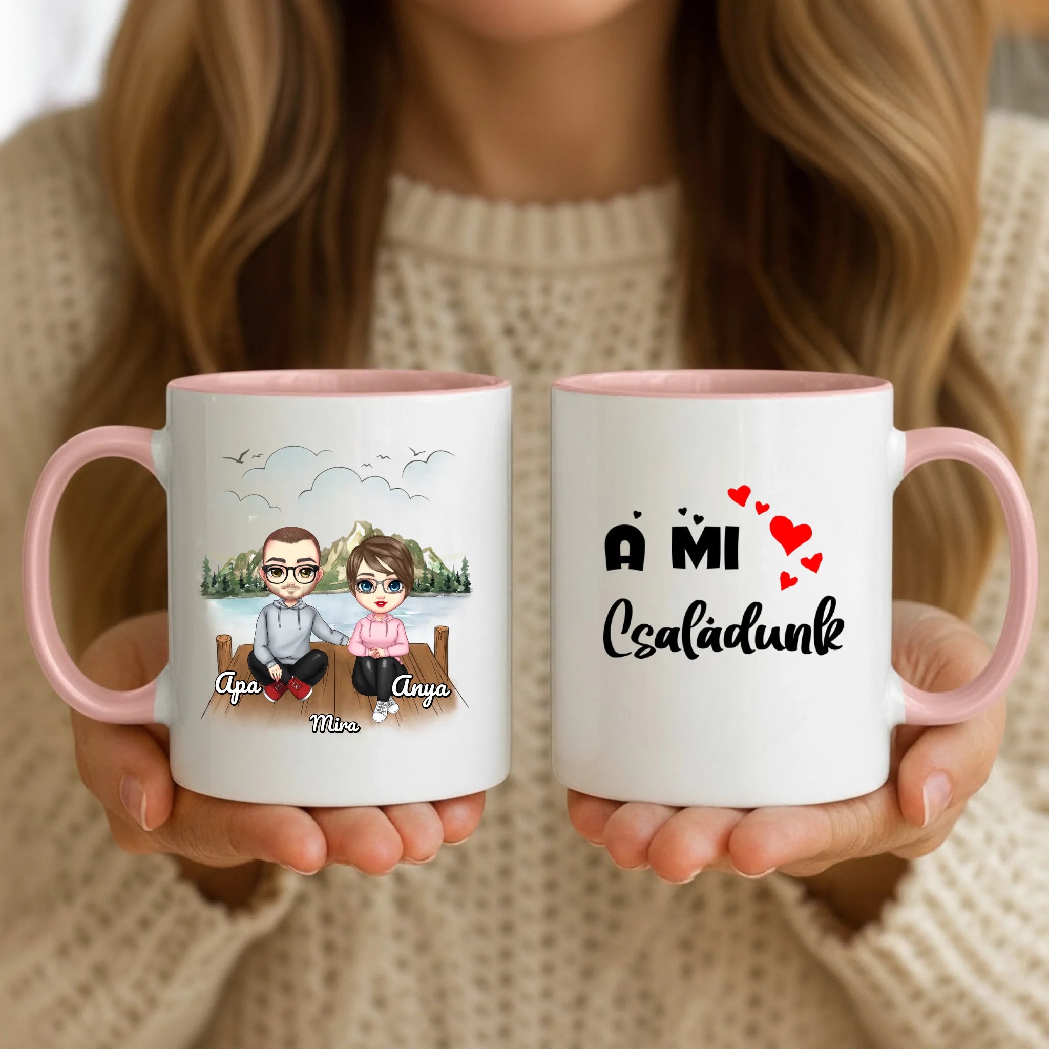 11oz Mug Mockup - Pink Handle