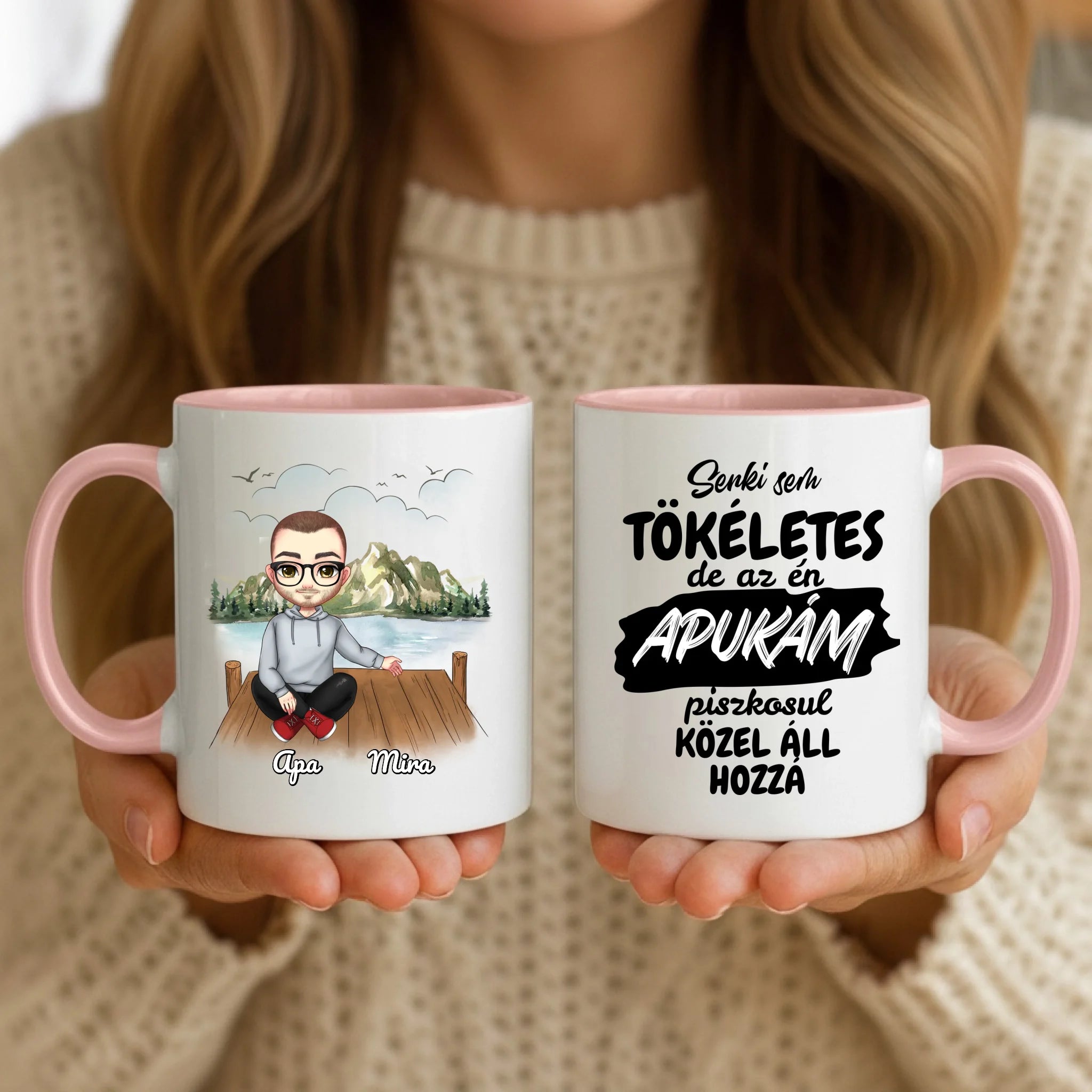 11oz Mug Mockup - Pink Handle