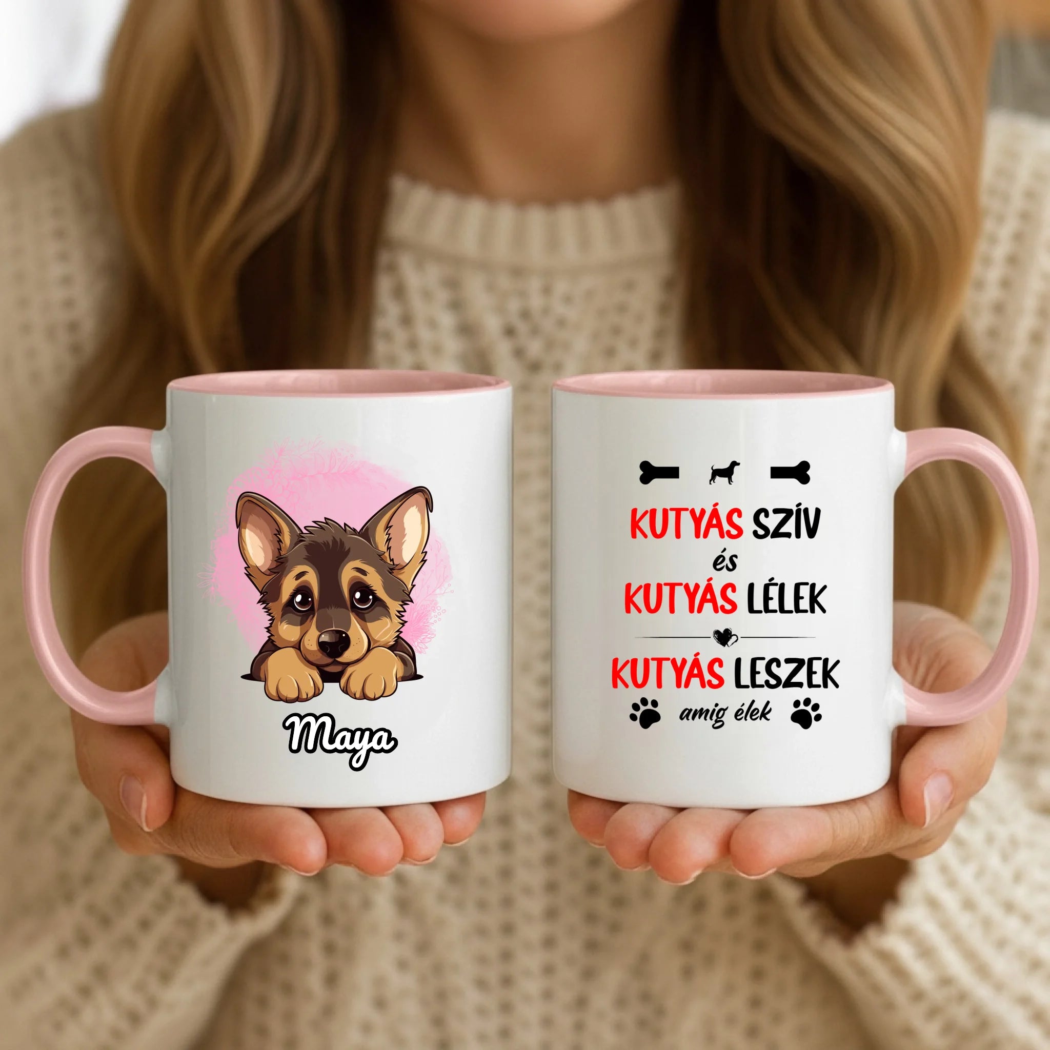 11oz Mug Mockup - Pink Handle