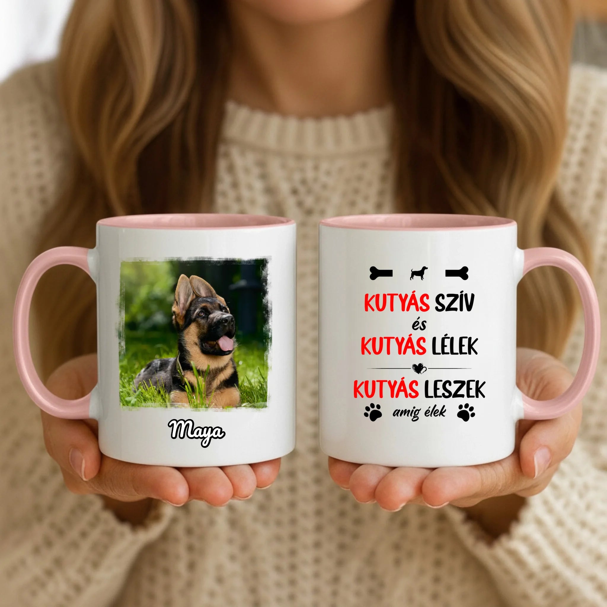 11oz Mug Mockup - Pink Handle