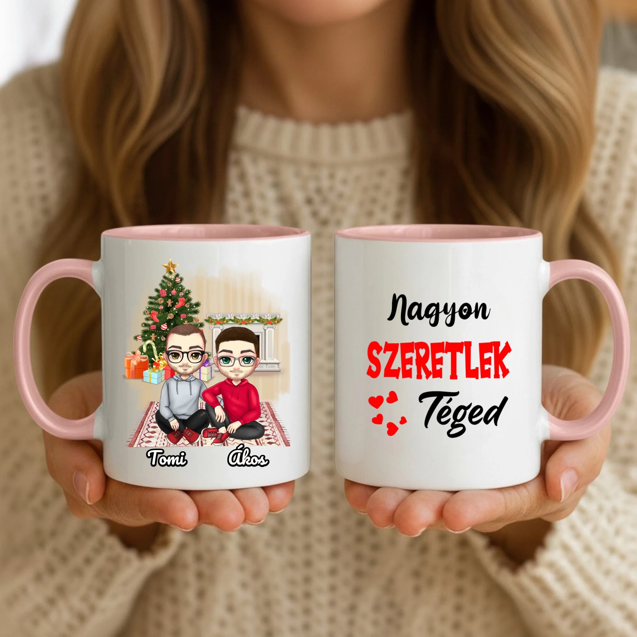 11oz Mug Mockup - Pink Handle