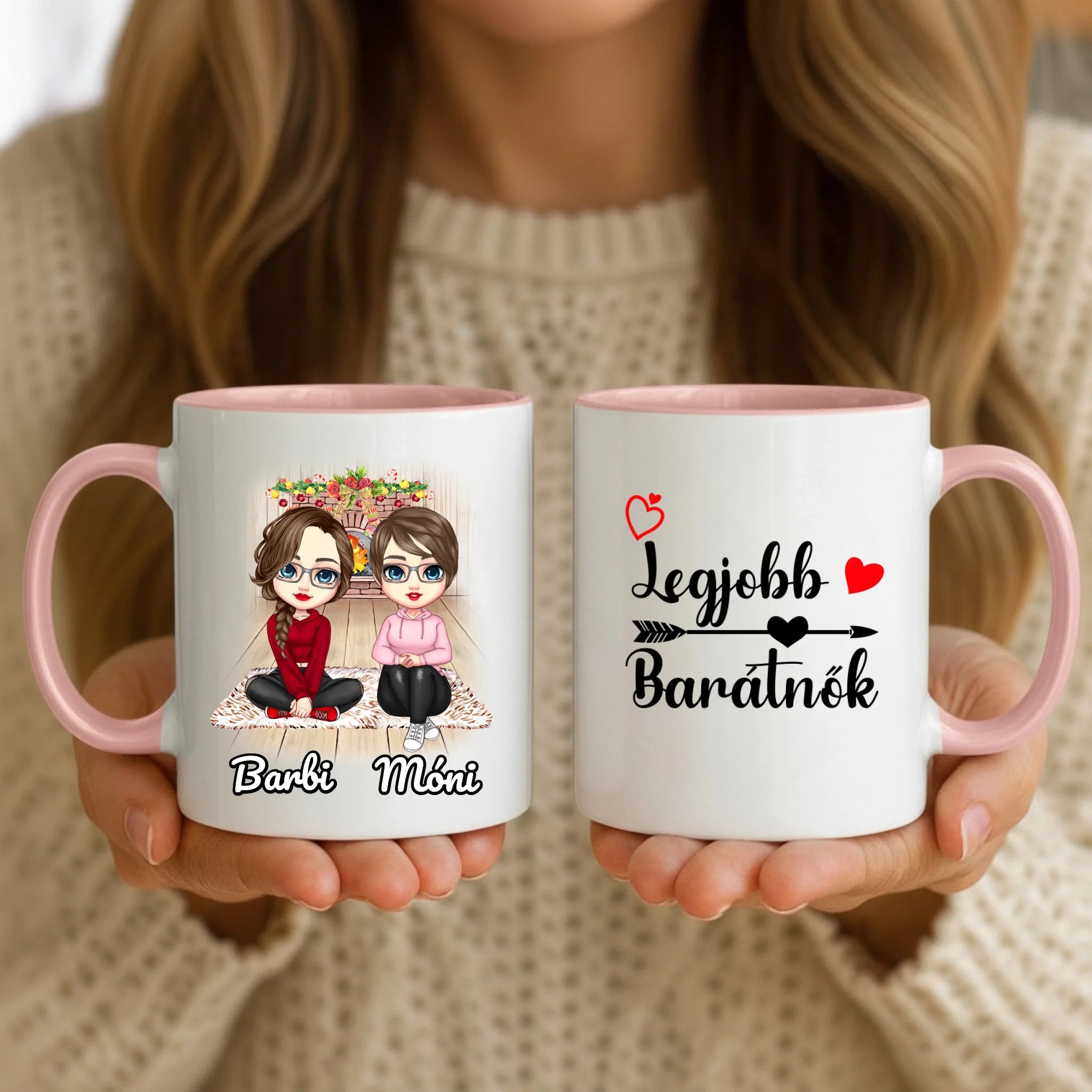 11oz Mug Mockup - Pink Handle
