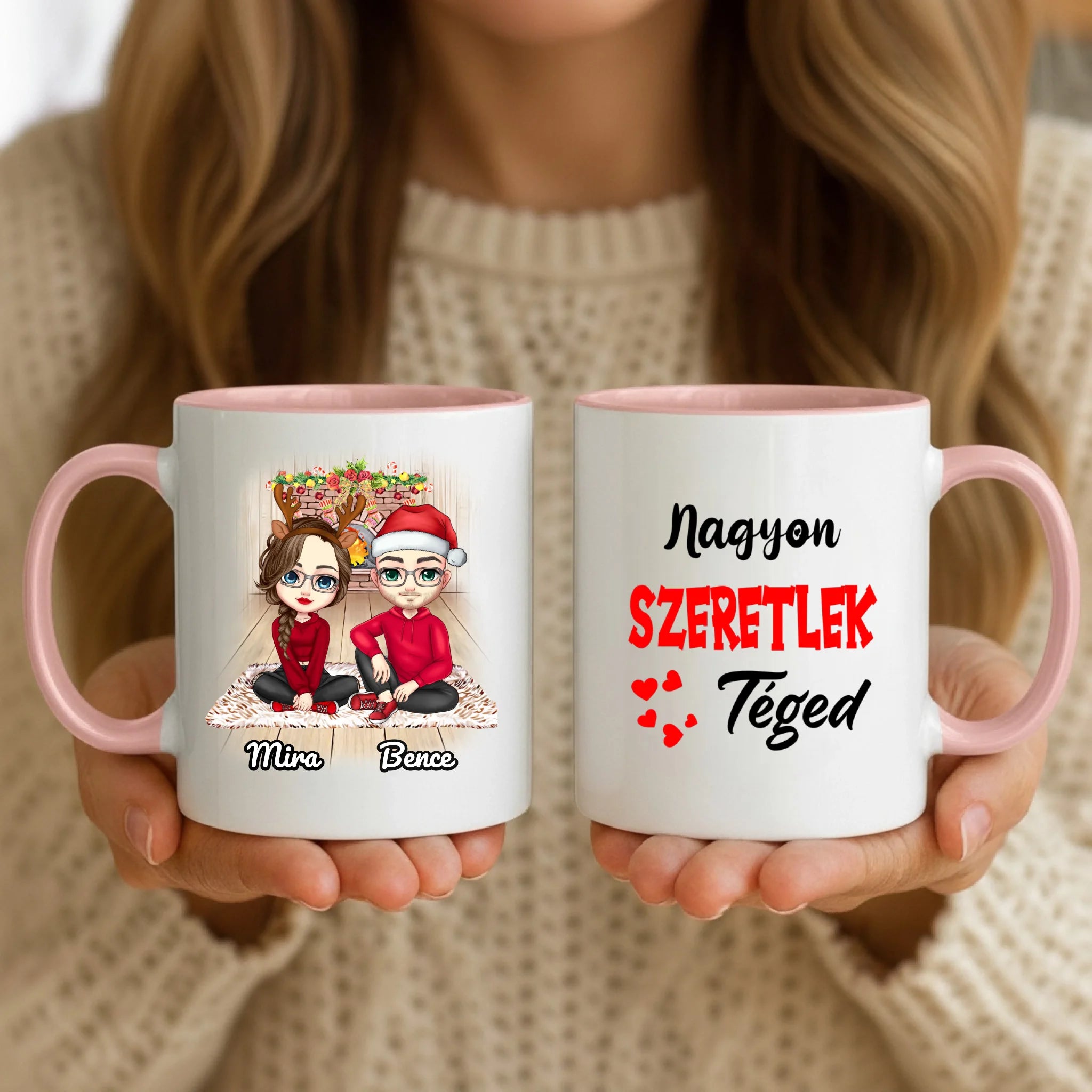 11oz Mug Mockup - Pink Handle