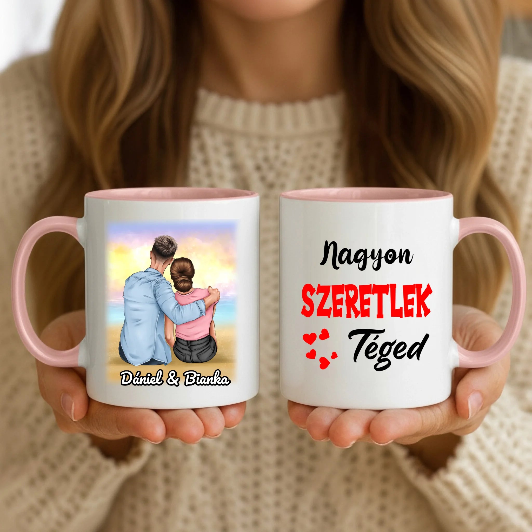 11oz Mug Mockup - Pink Handle