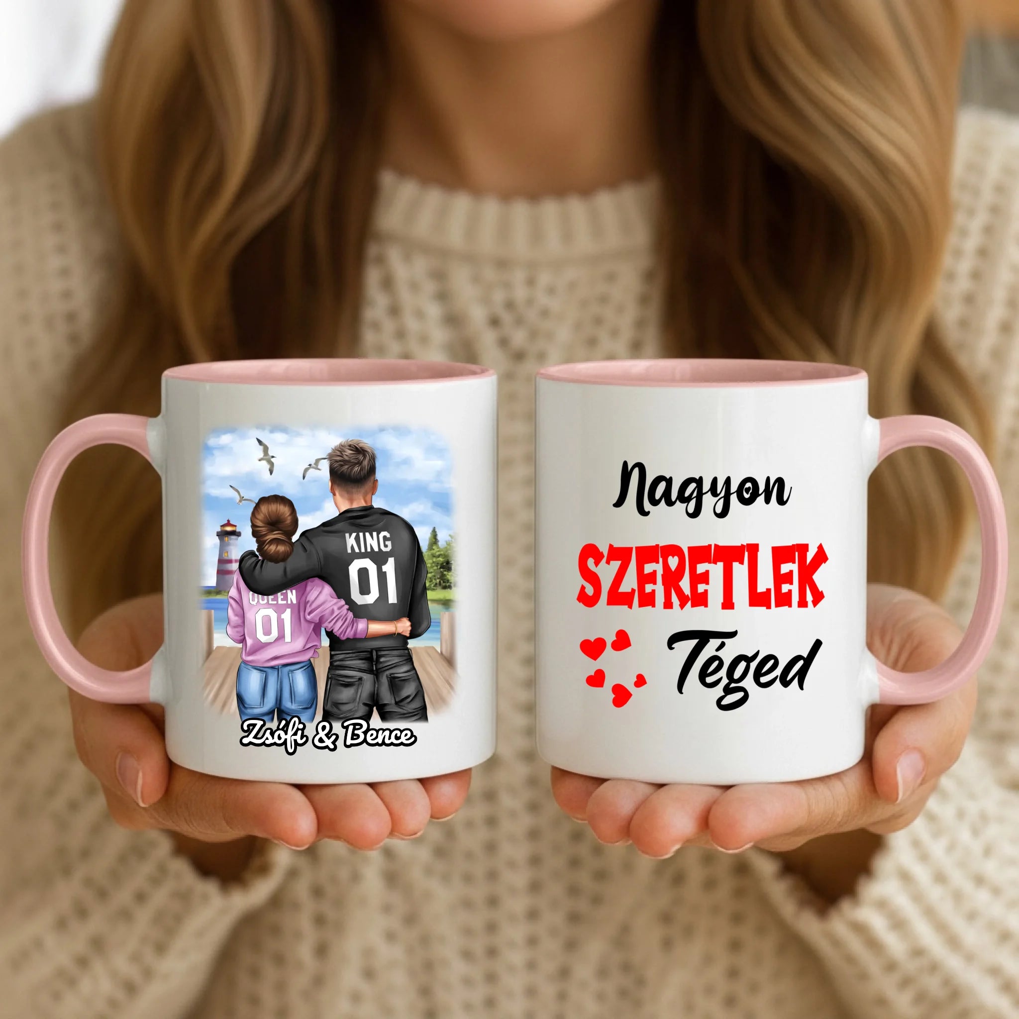 11oz Mug Mockup - Pink Handle
