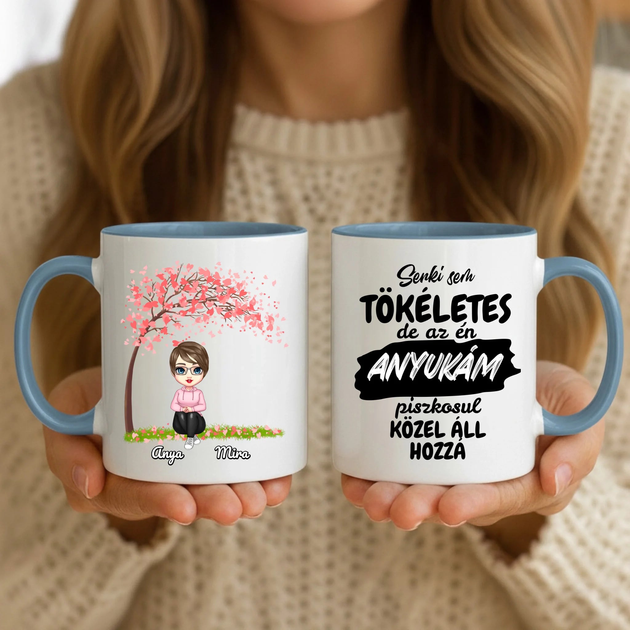 11oz Mug Mockup - Blue Handle