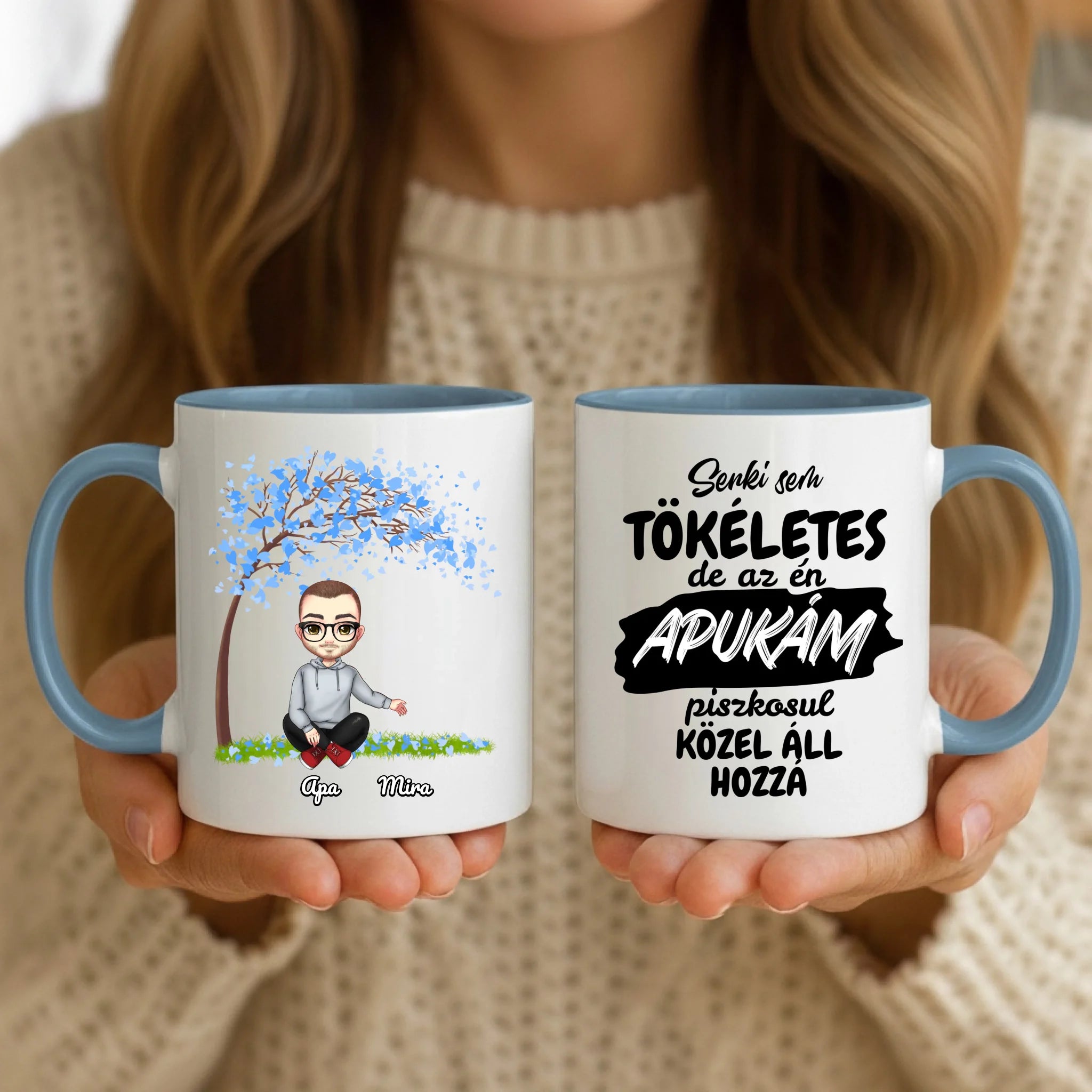 11oz Mug Mockup - Blue Handle