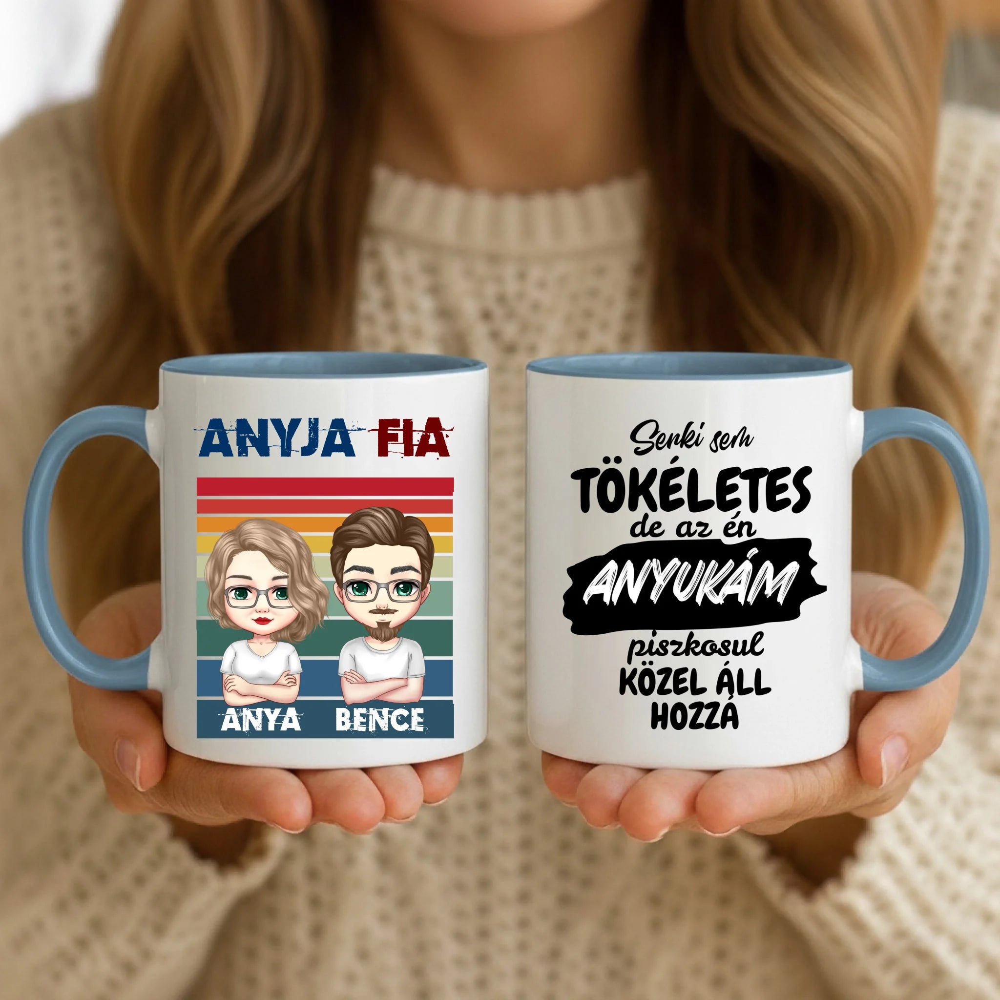 11oz Mug Mockup - Blue Handle