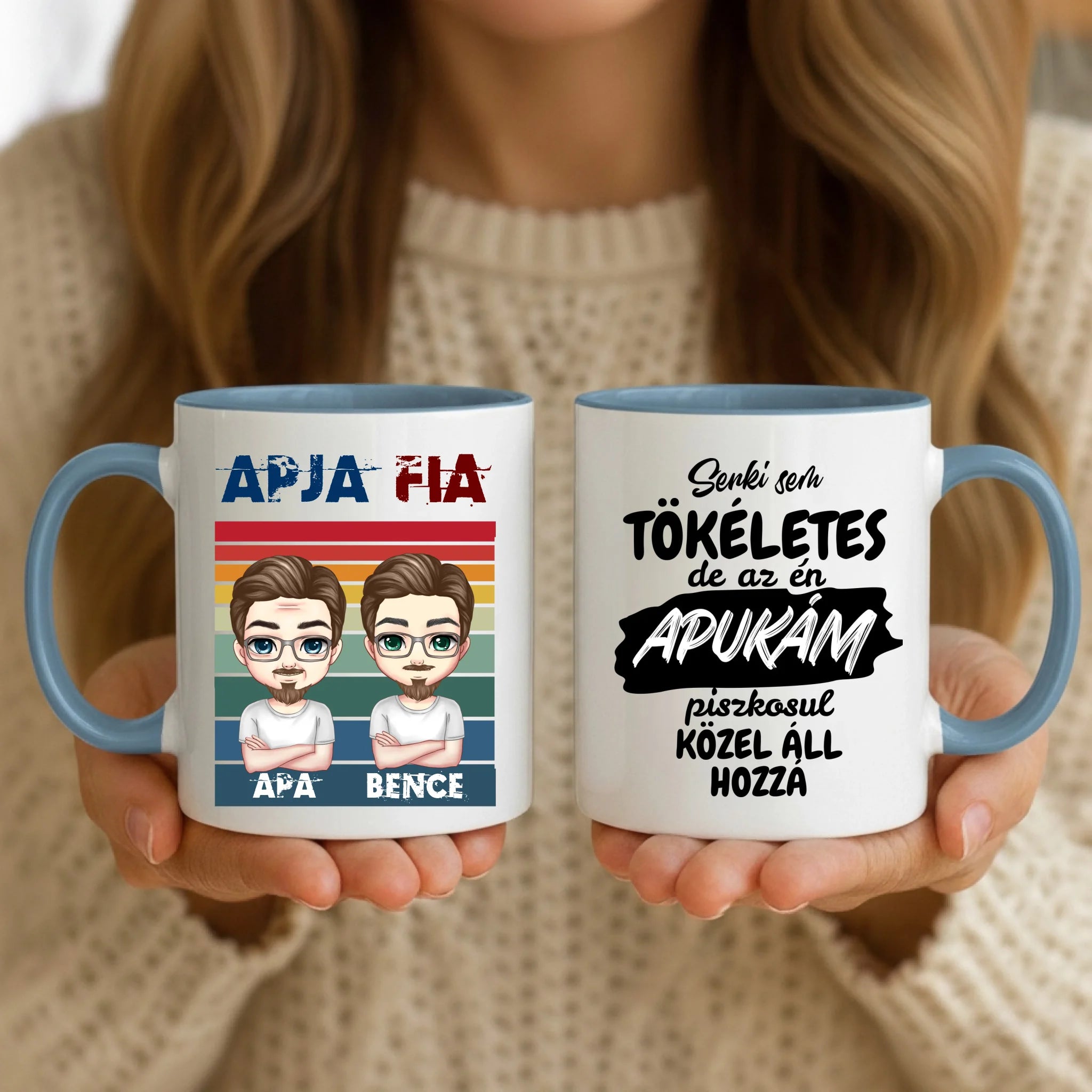 11oz Mug Mockup - Blue Handle