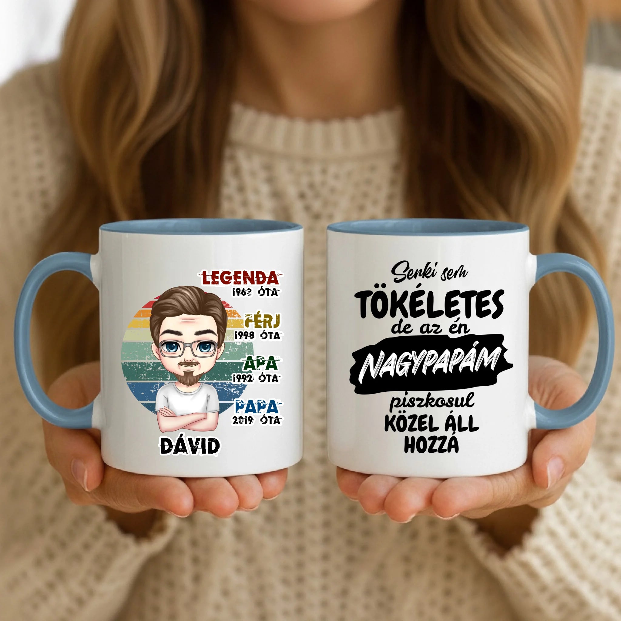 11oz Mug Mockup - Blue Handle