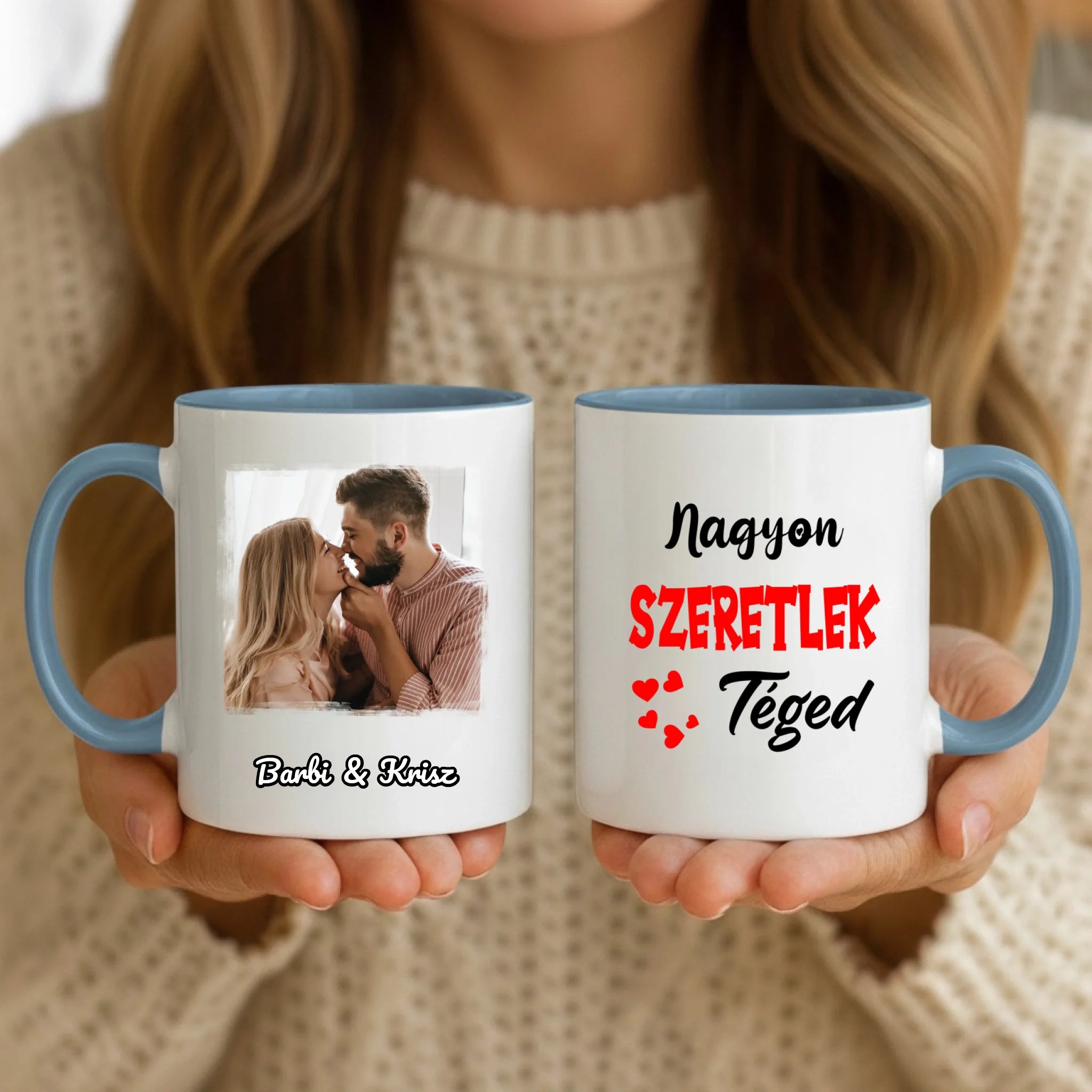 11oz Mug Mockup - Blue Handle