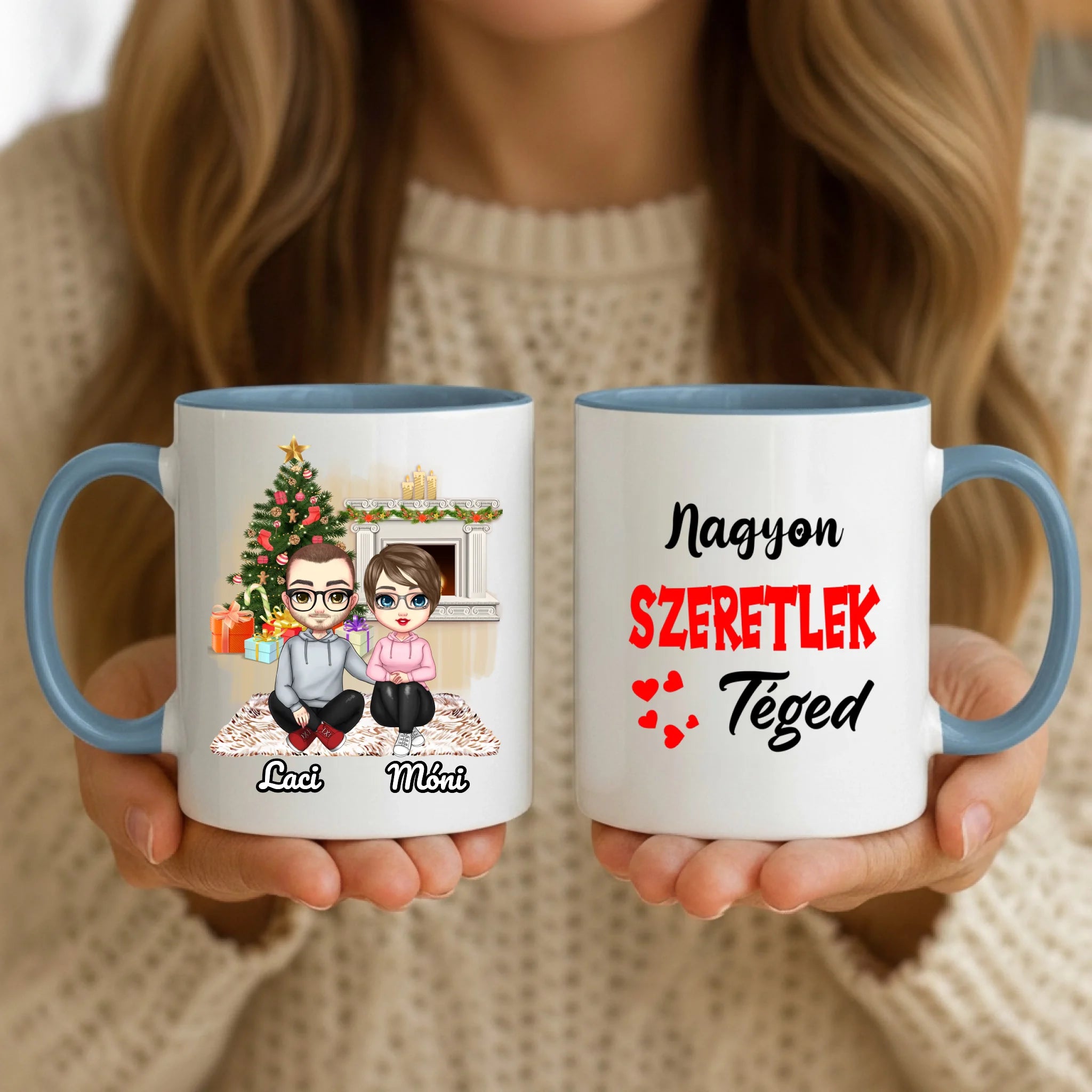 11oz Mug Mockup - Blue Handle