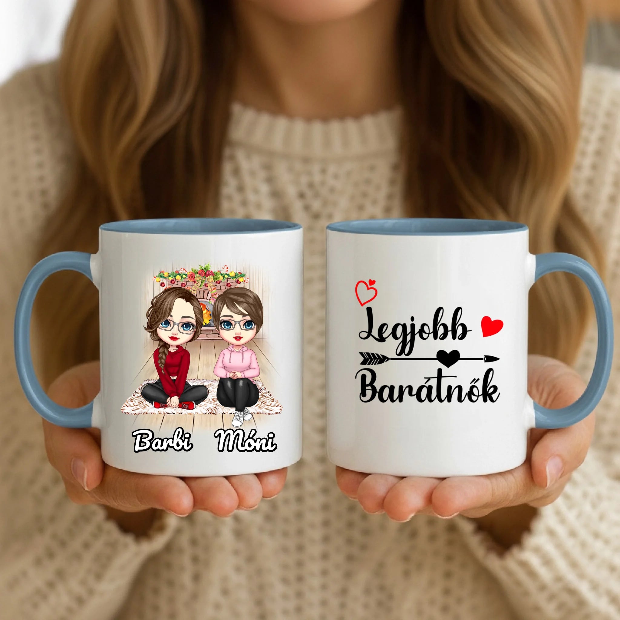 11oz Mug Mockup - Blue Handle