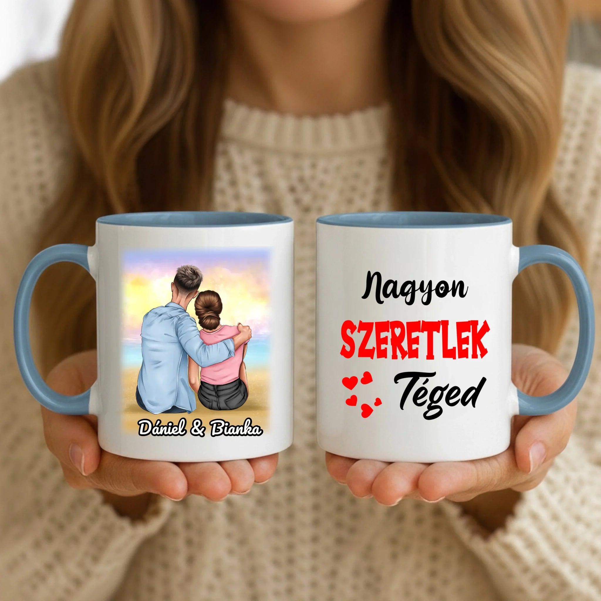 11oz Mug Mockup - Blue Handle