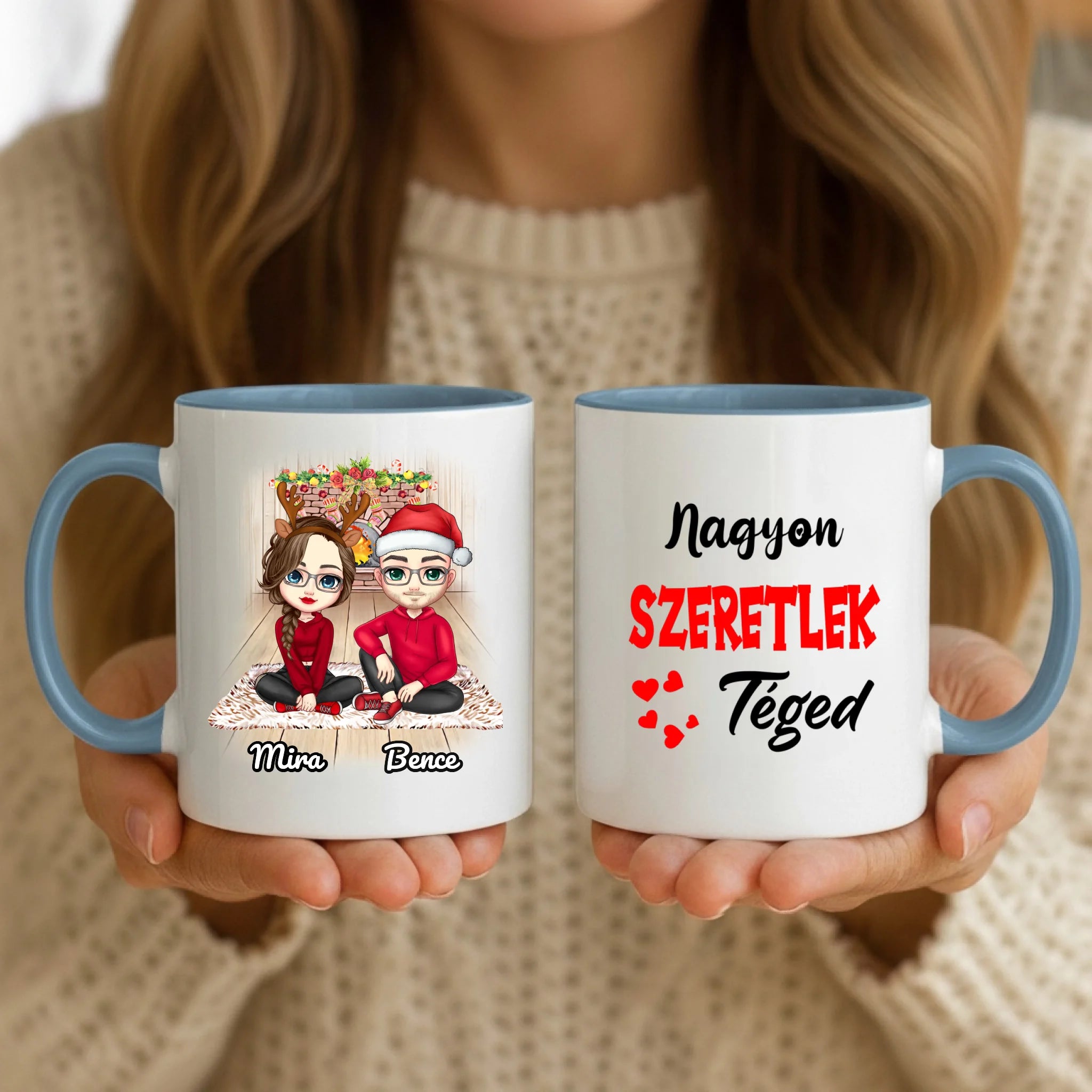 11oz Mug Mockup - Blue Handle