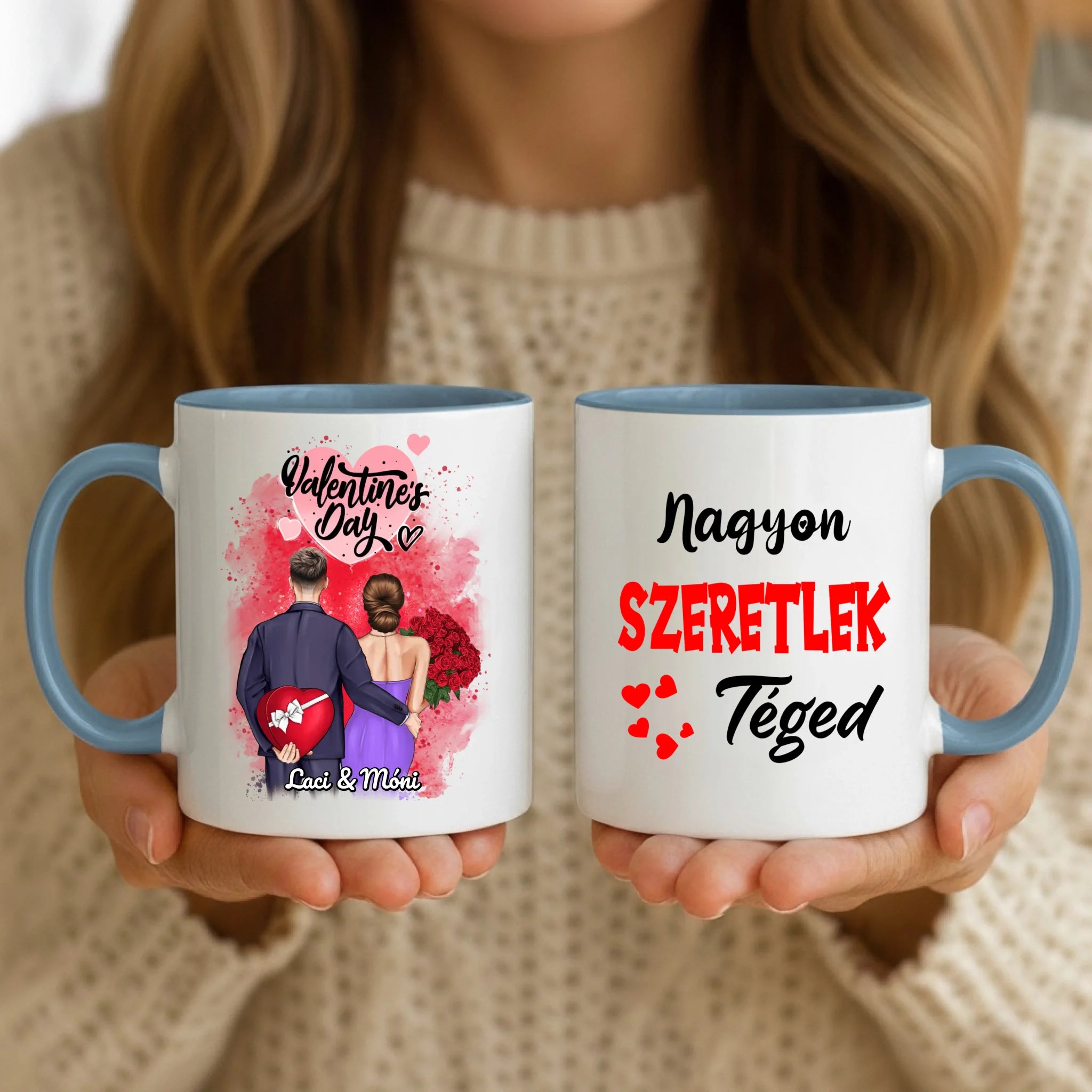 11oz Mug Mockup - Blue Handle