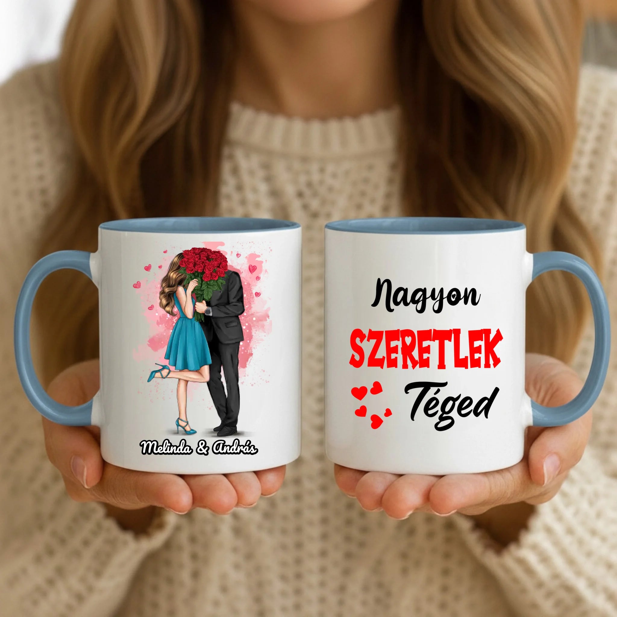 11oz Mug Mockup - Blue Handle