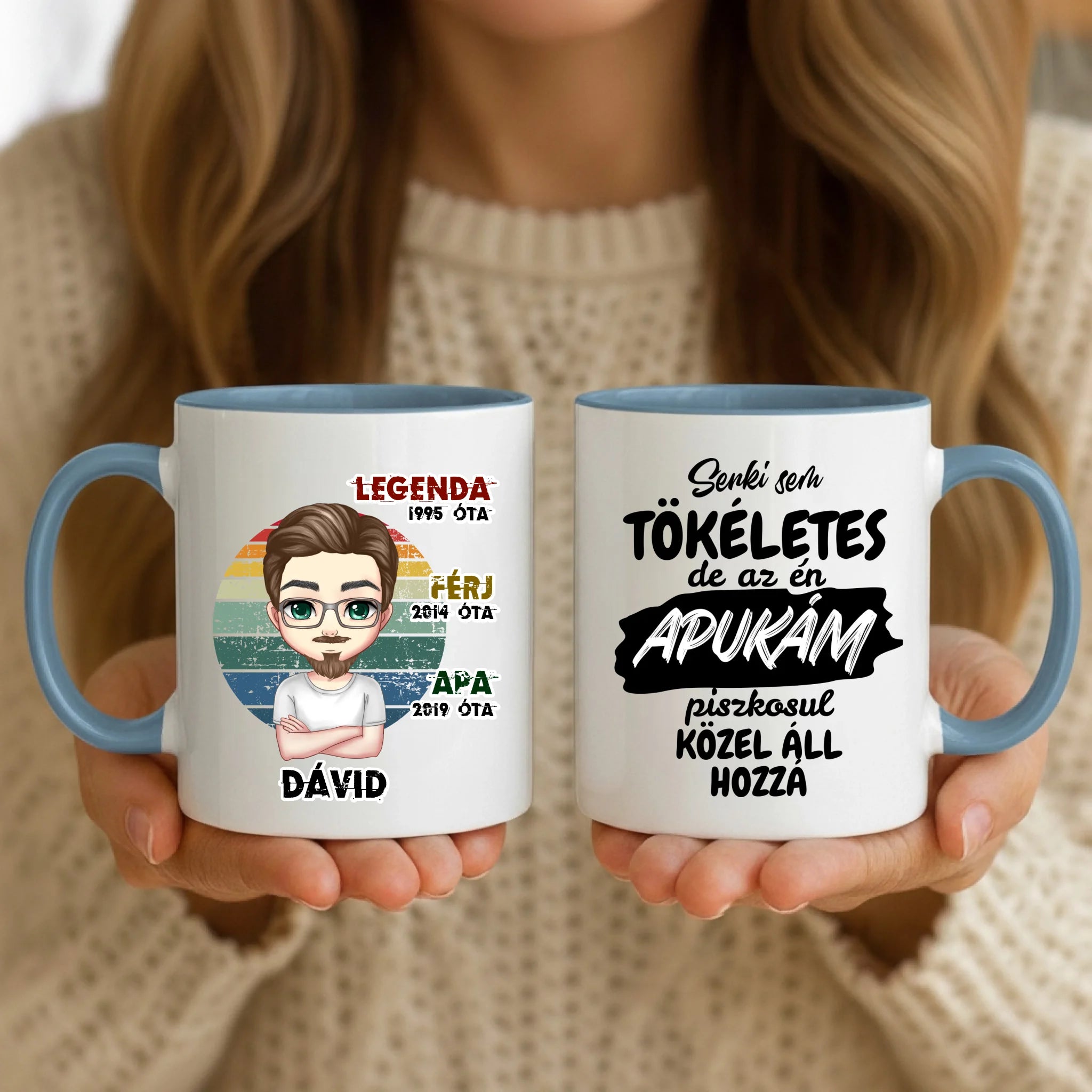 11oz Mug Mockup - Blue Handle