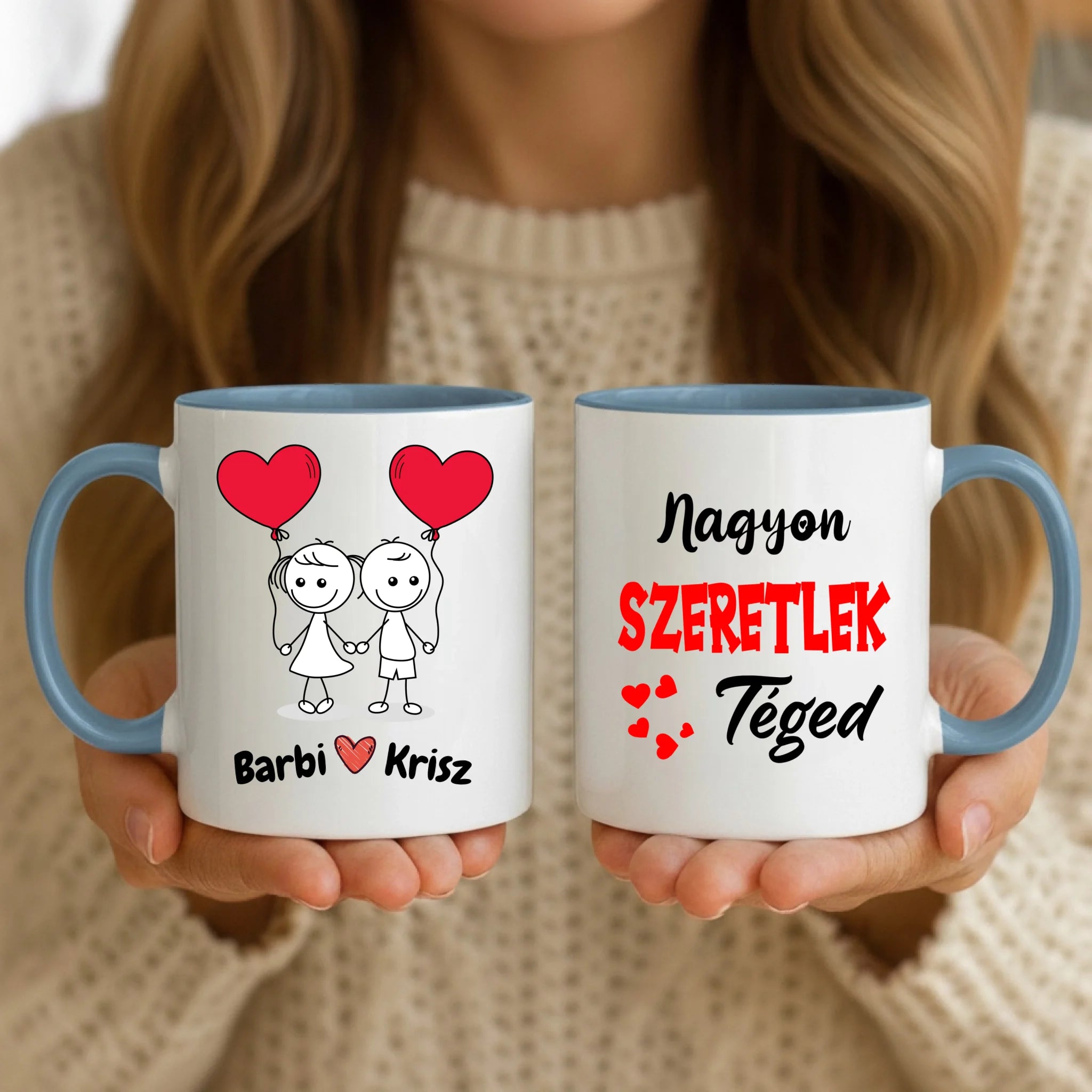 11oz Mug Mockup - Blue Handle