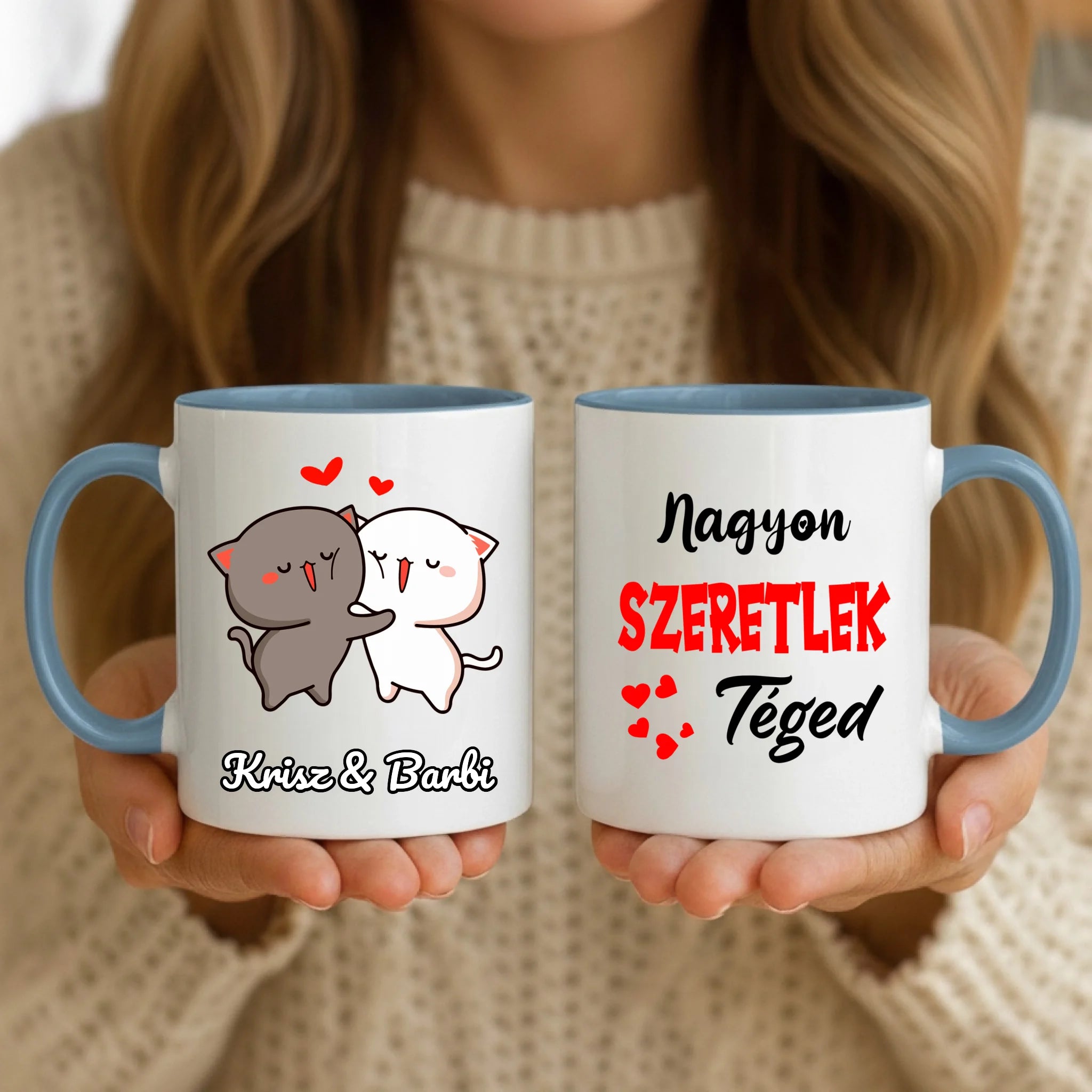 11oz Mug Mockup - Blue Handle
