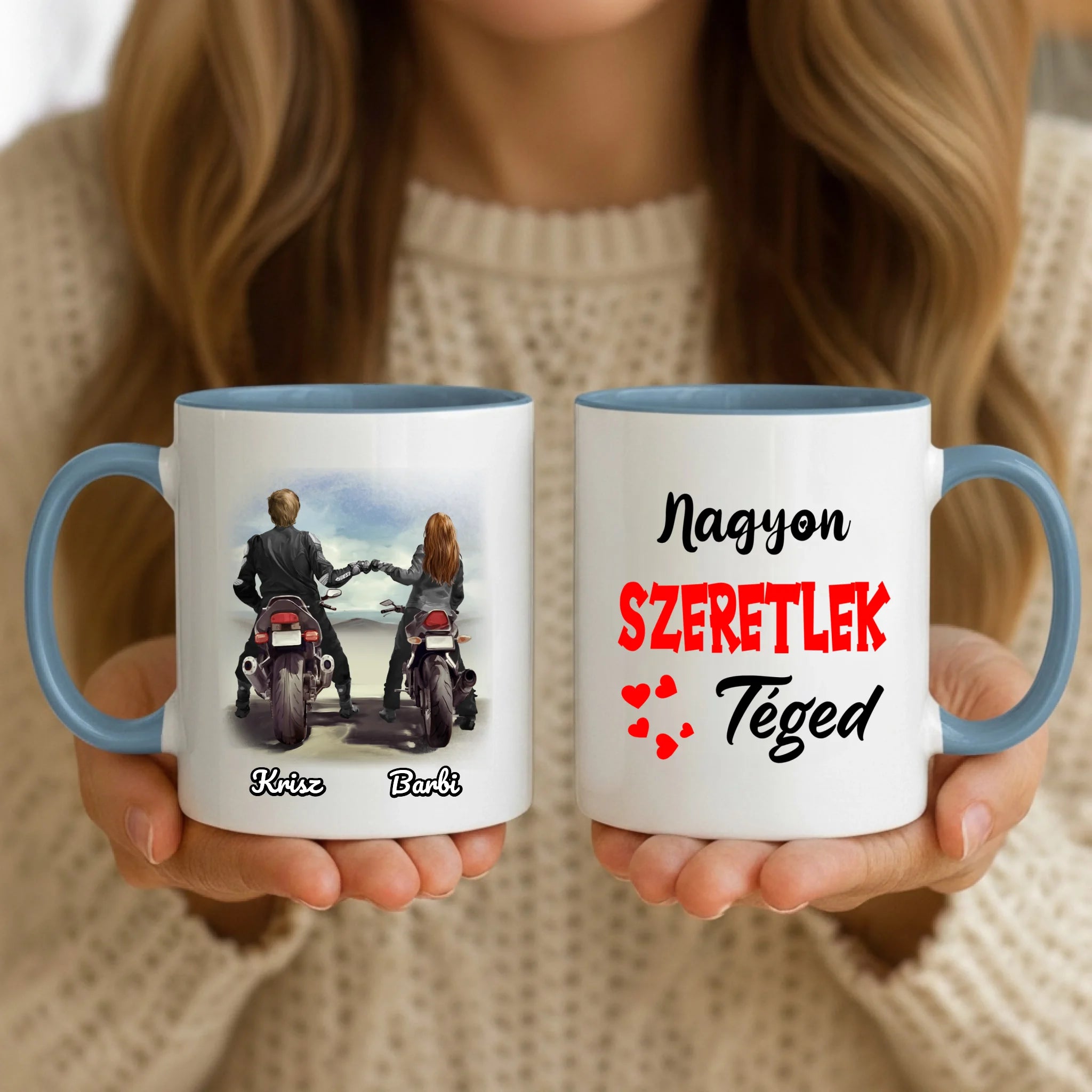 11oz Mug Mockup - Blue Handle